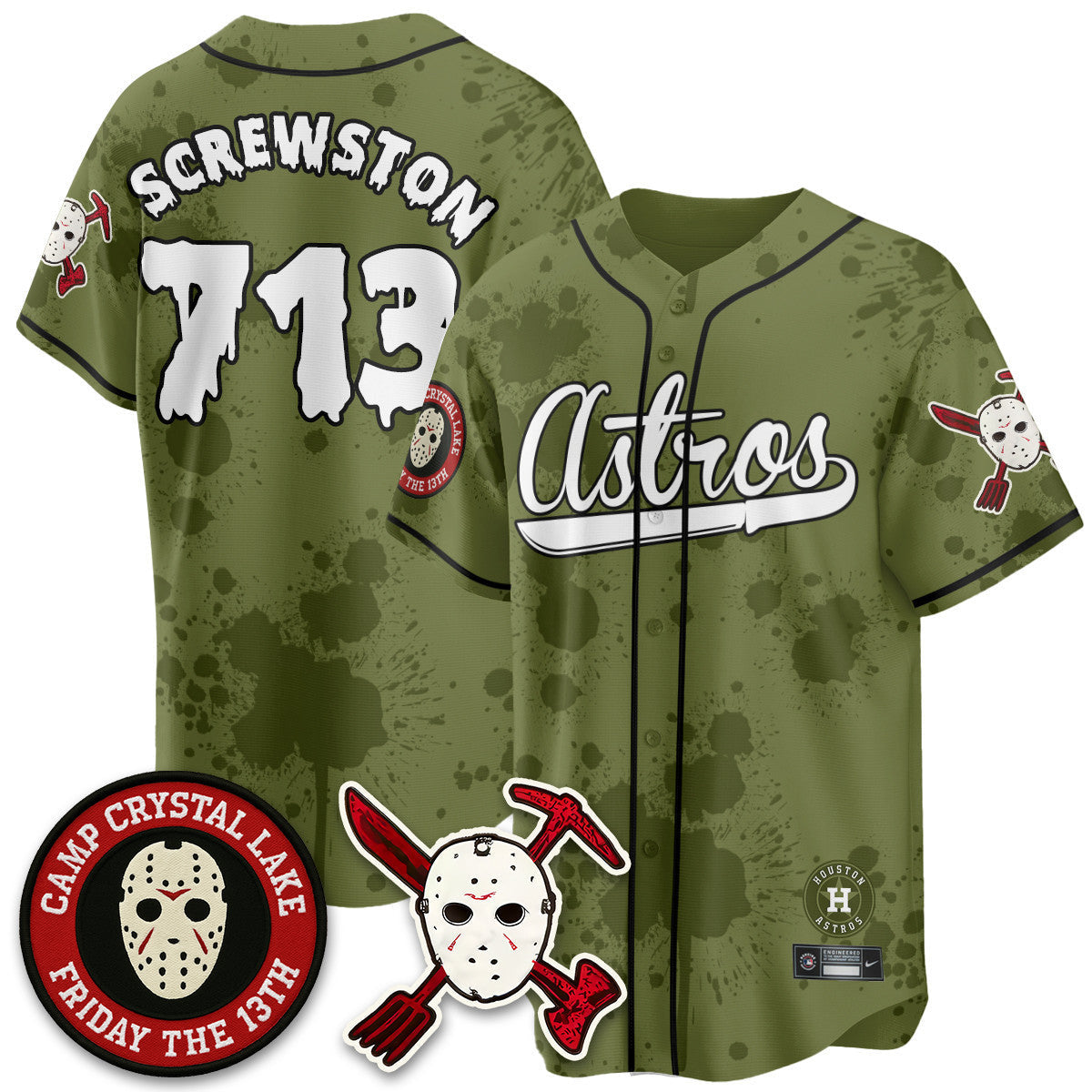 HOU "Friday the 13th" Jersey - Stitched