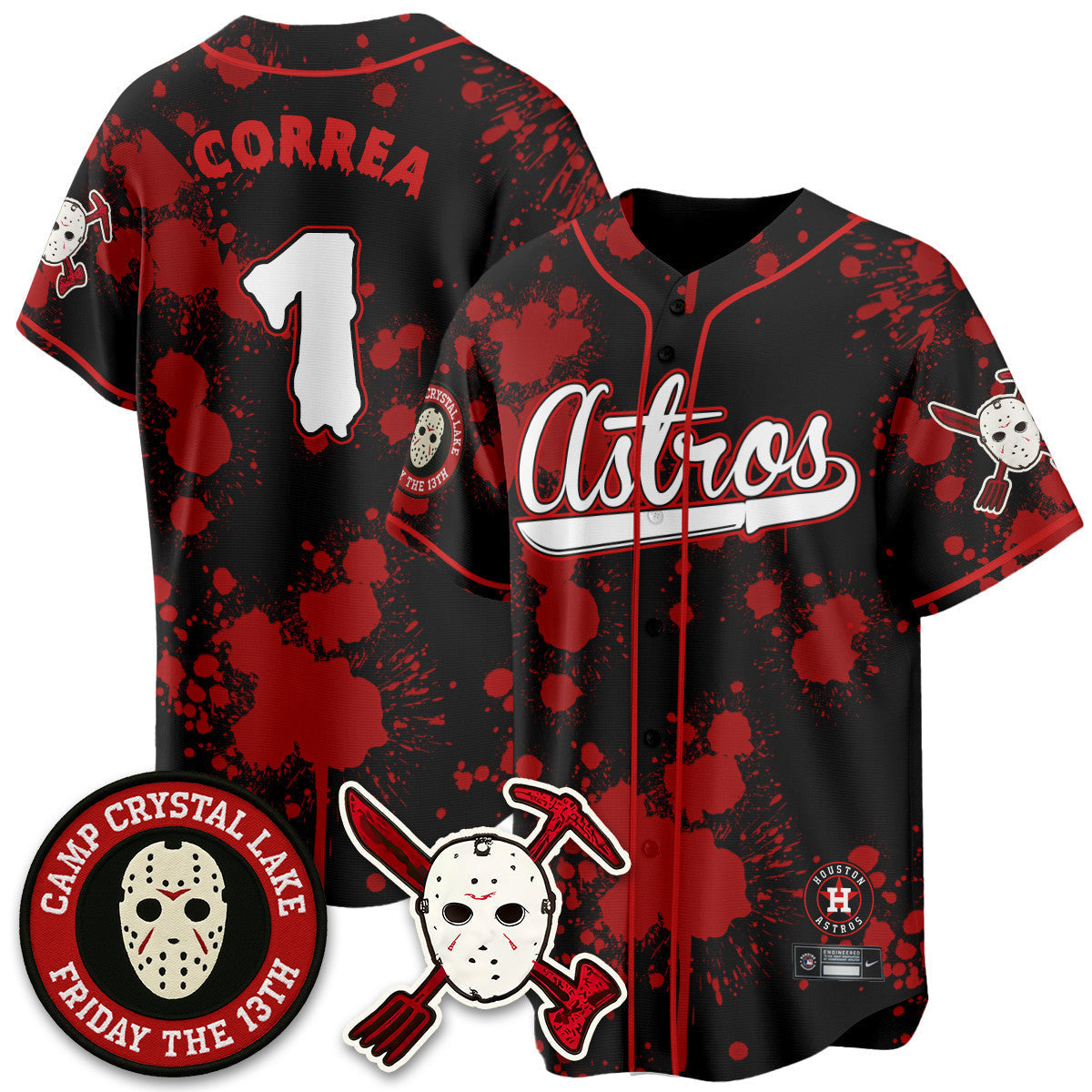 HOU "Friday the 13th" Jersey - Stitched