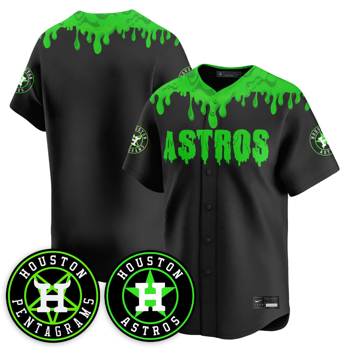 HOU "Slime Night Special" Jersey - Stitched