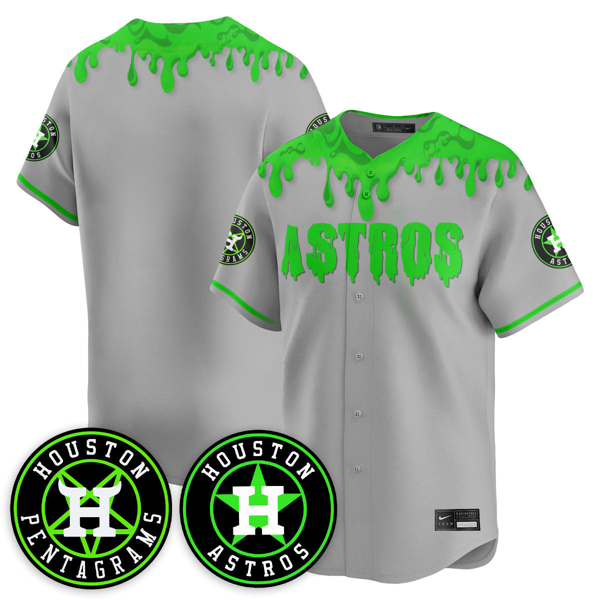 HOU "Slime Night Special" Jersey - Stitched