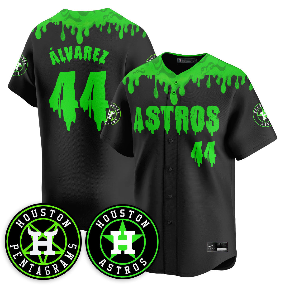 HOU "Slime Night Special" Jersey - Stitched