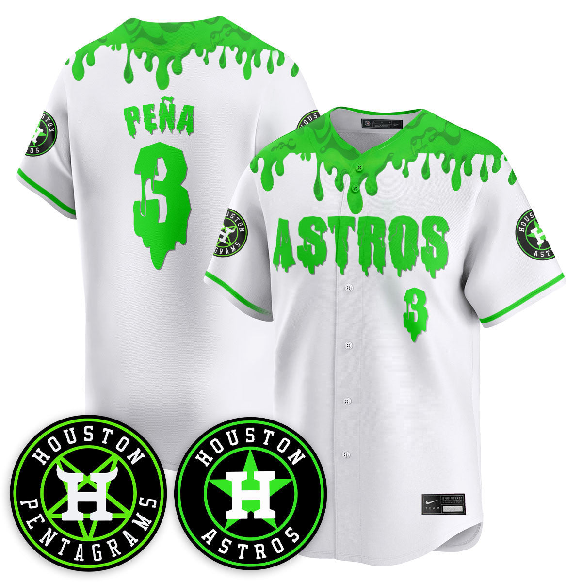 HOU "Slime Night Special" Jersey - Stitched
