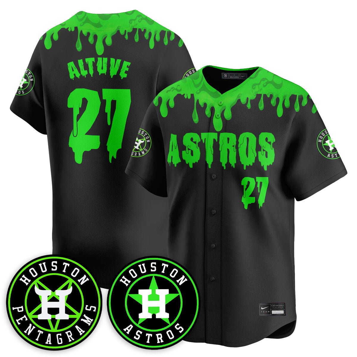 HOU "Slime Night Special" Jersey - Stitched