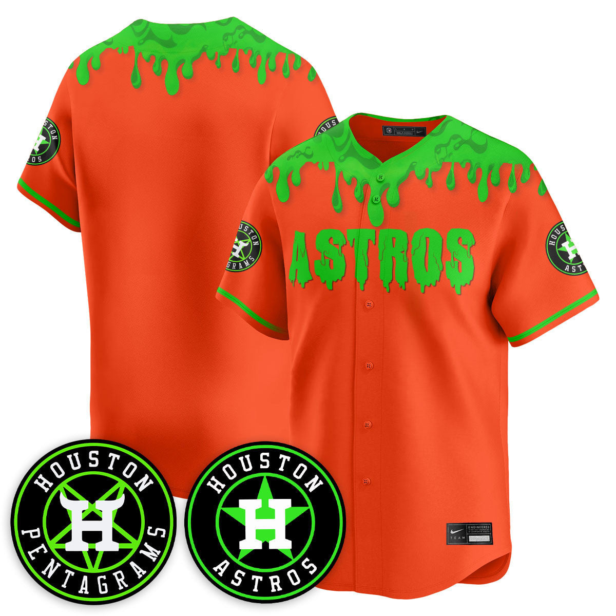 HOU "Slime Night Special" Jersey - Stitched