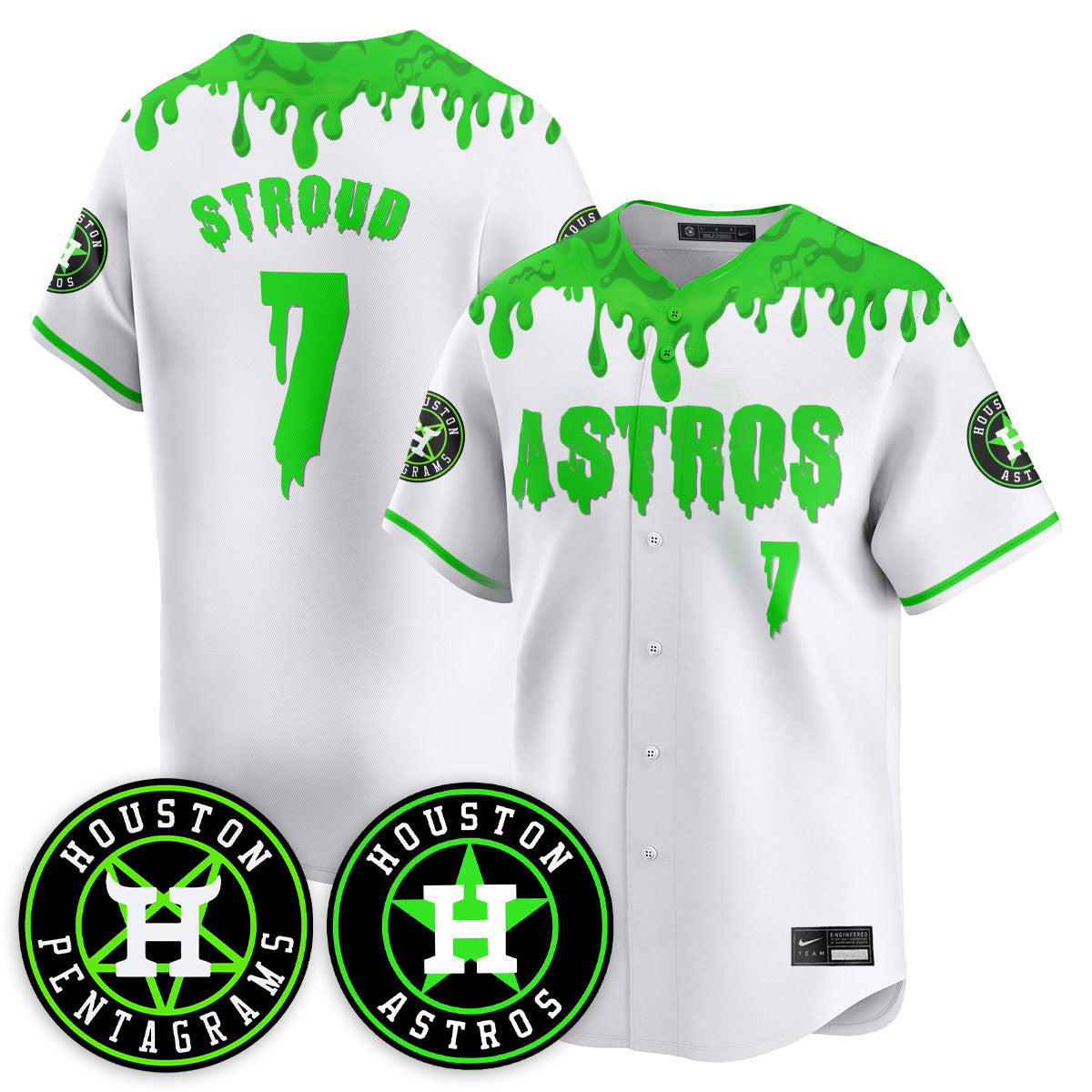 HOU "Slime Night Special" Jersey - Stitched