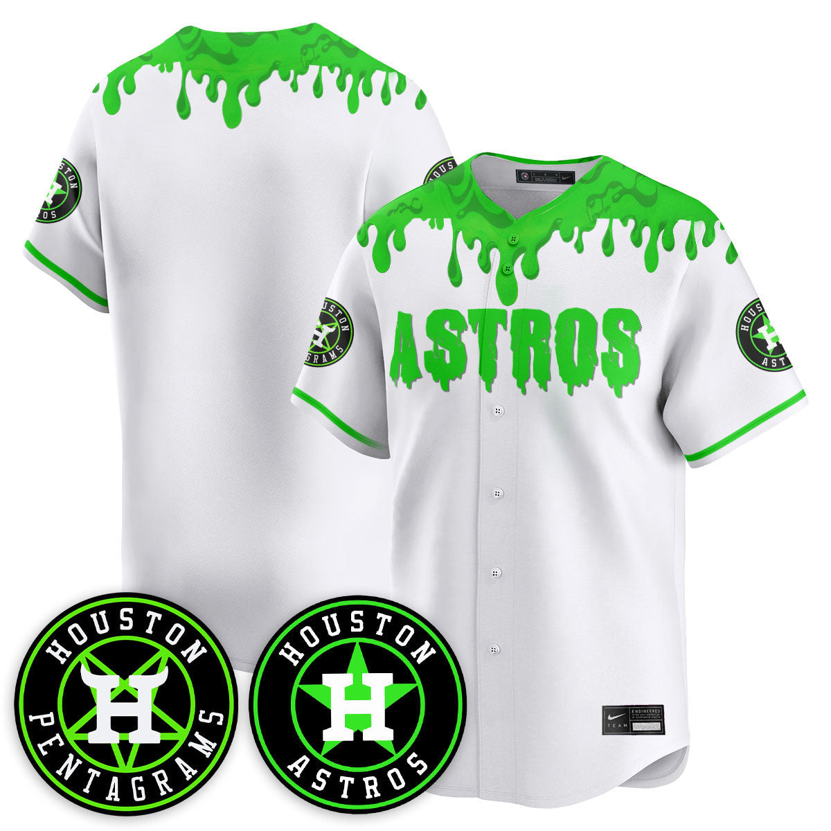 HOU "Slime Night Special" Jersey - Stitched
