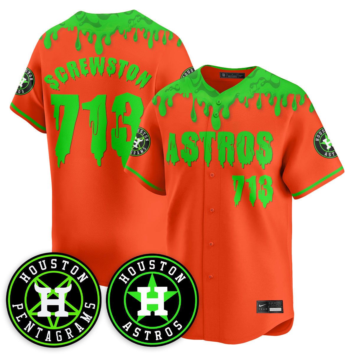 HOU "Slime Night Special" Jersey - Stitched