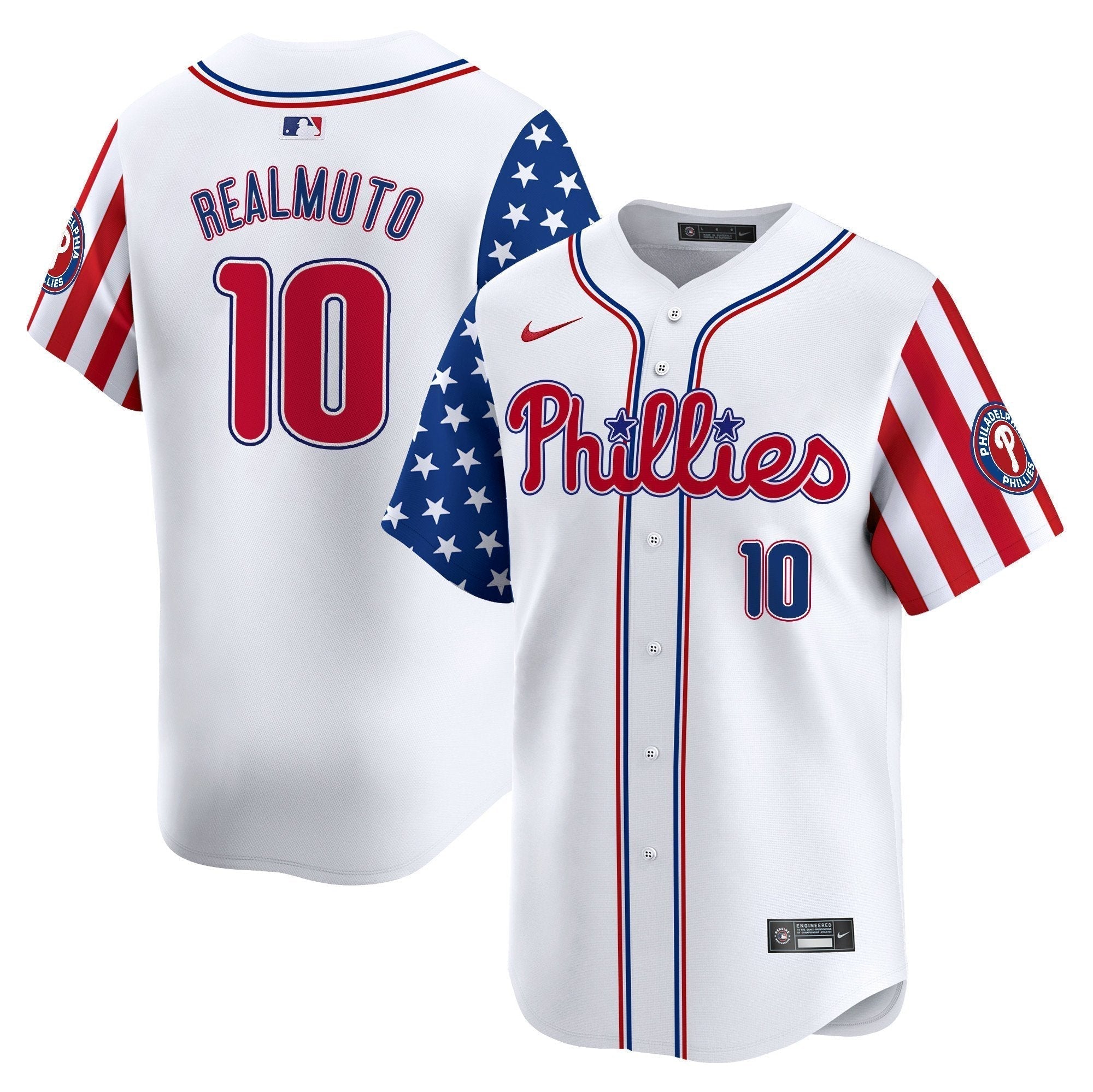 Phillies 2025 Independence Day Vapor Premier Limited Jersey - Stitched