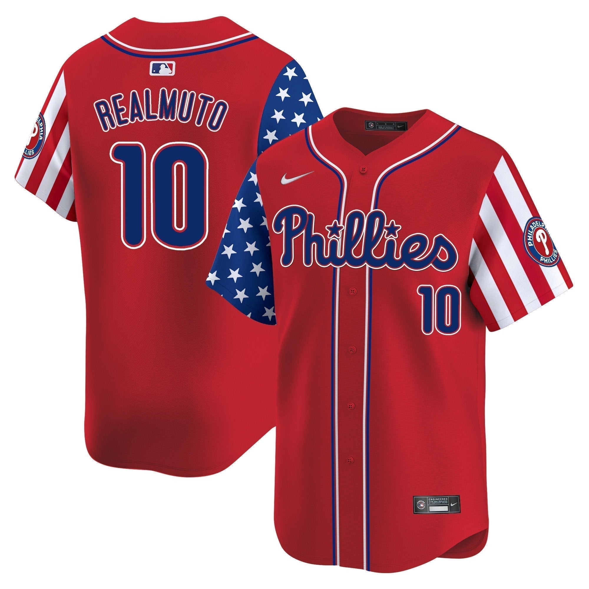 Phillies 2025 Independence Day Vapor Premier Limited Jersey - Stitched