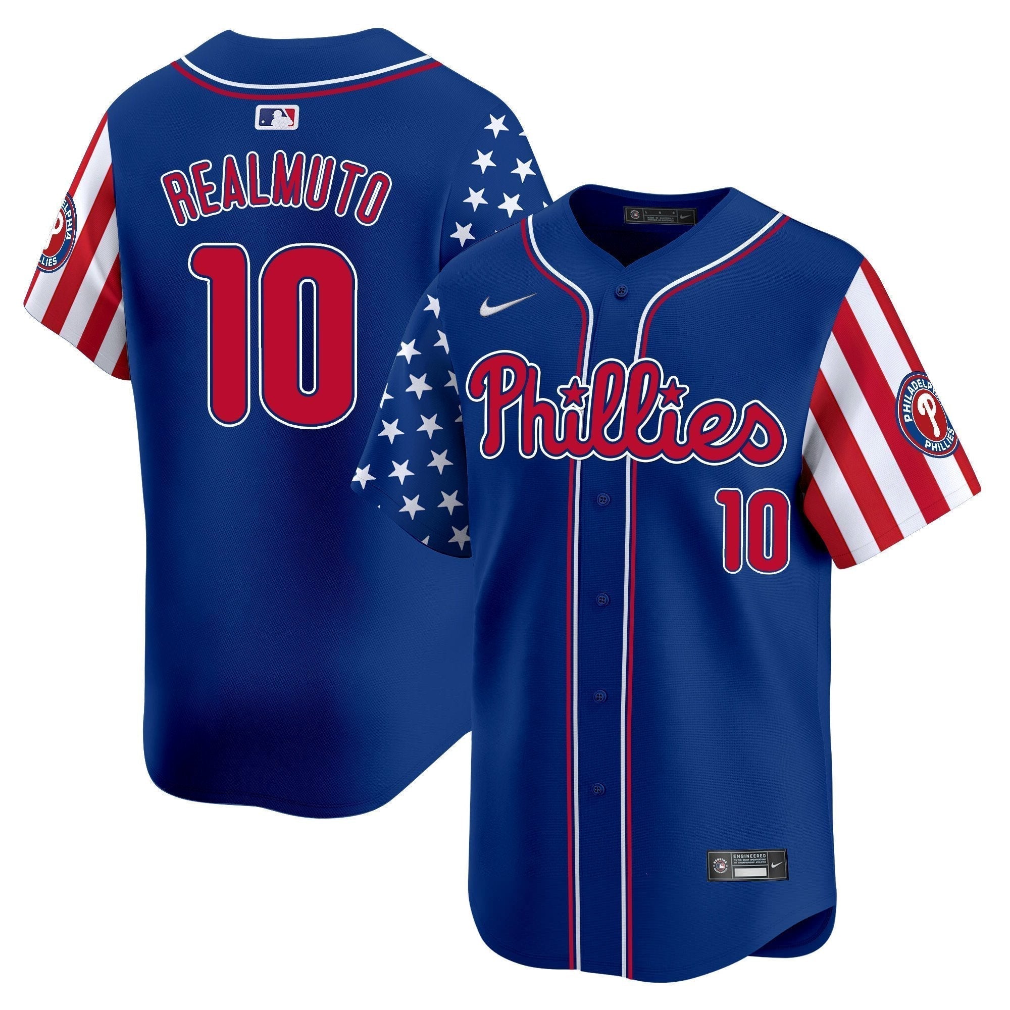 Phillies 2025 Independence Day Vapor Premier Limited Jersey - Stitched