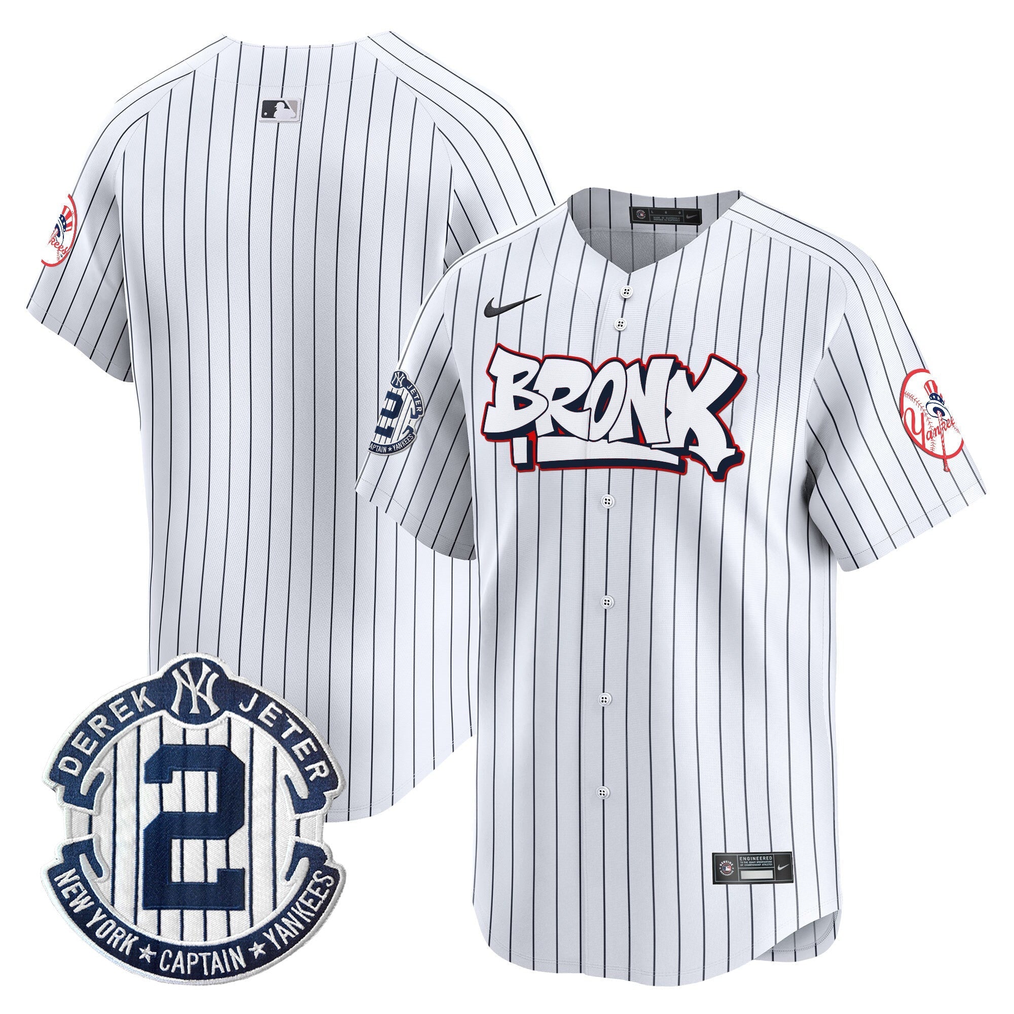 NYY The Bronx Graffiti Vapor Premier Limited Jersey V4 - Stitched