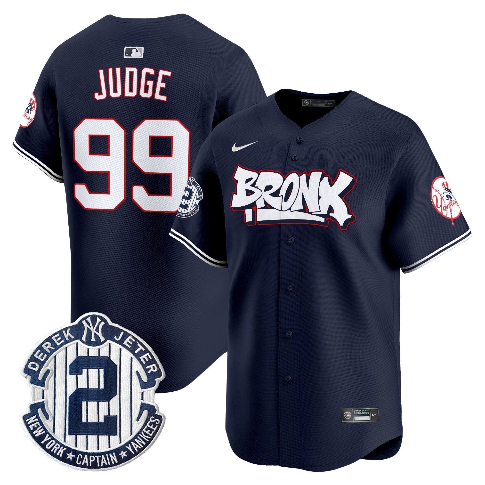 NYY The Bronx Graffiti Vapor Premier Limited Jersey V4 - Stitched