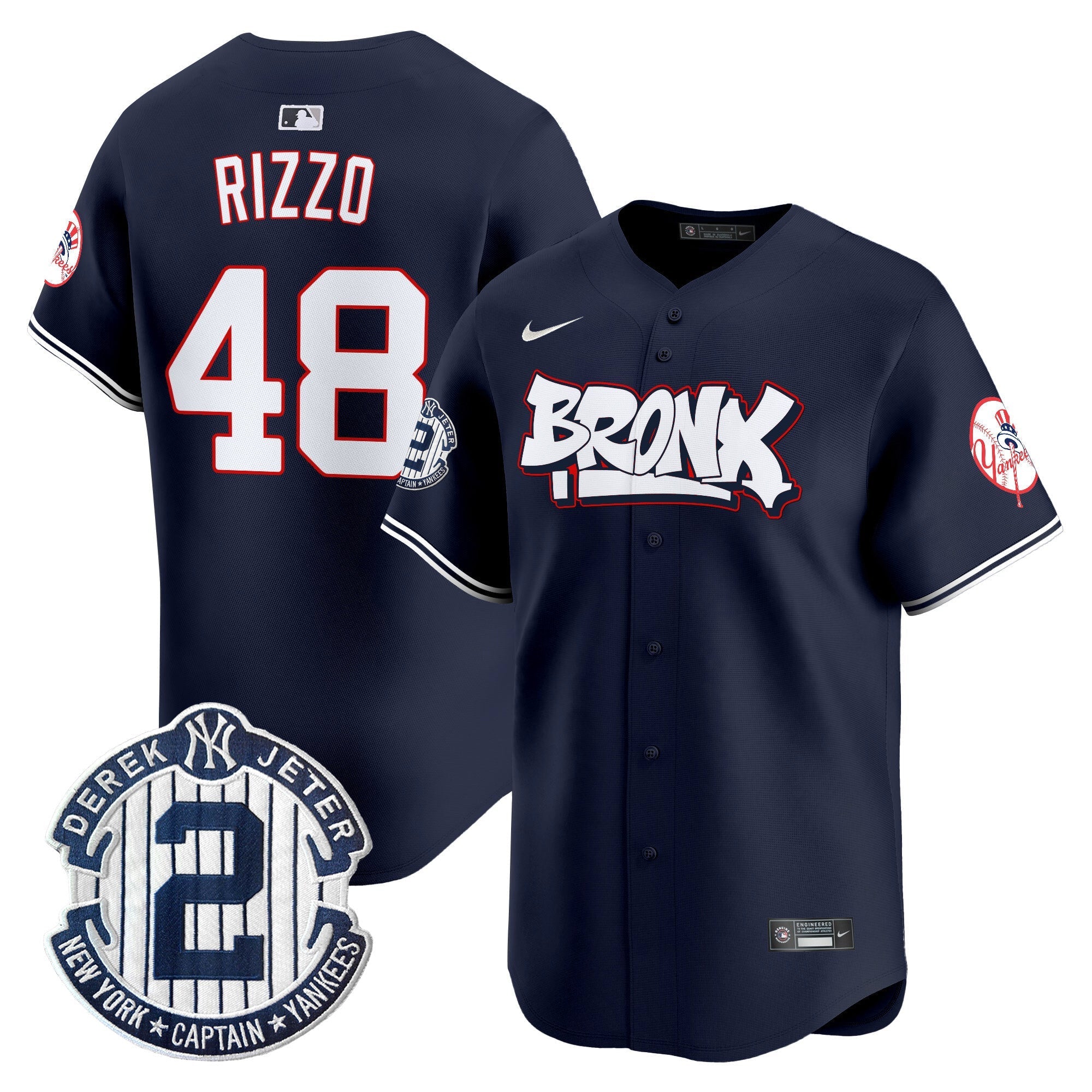 NYY The Bronx Graffiti Vapor Premier Limited Jersey V4 - Stitched