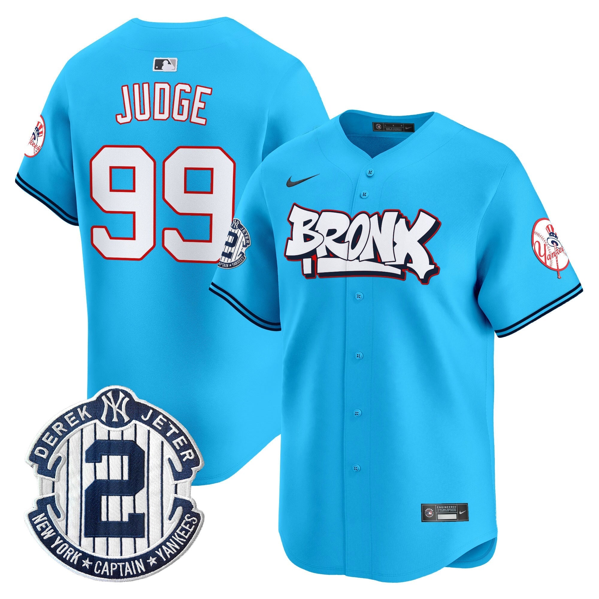 NYY The Bronx Graffiti Vapor Premier Limited Jersey V4 - Stitched