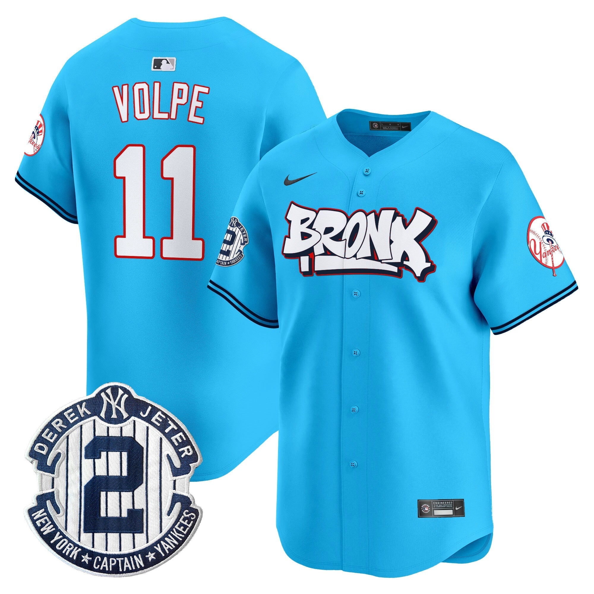 NYY The Bronx Graffiti Vapor Premier Limited Jersey V4 - Stitched