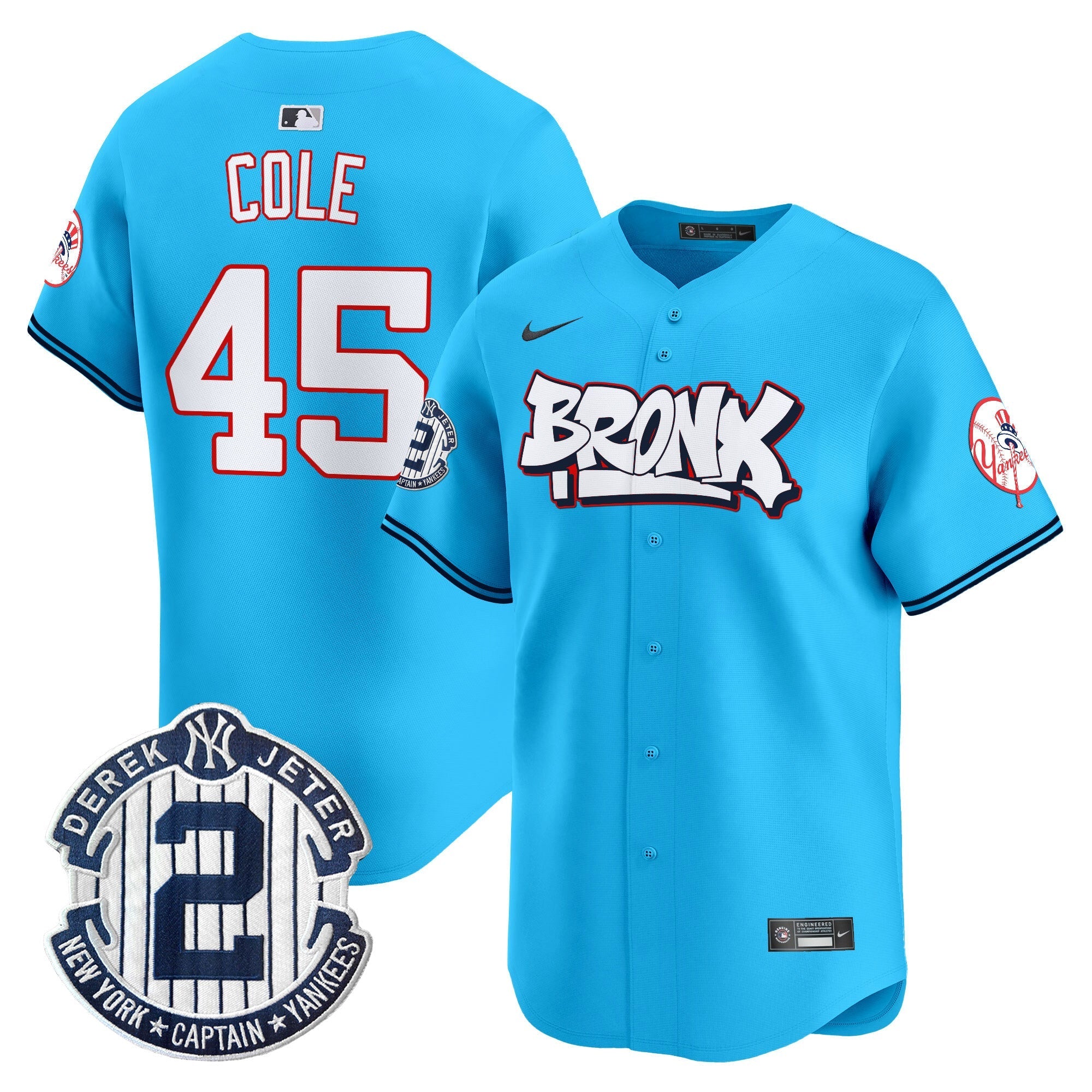 NYY The Bronx Graffiti Vapor Premier Limited Jersey V4 - Stitched