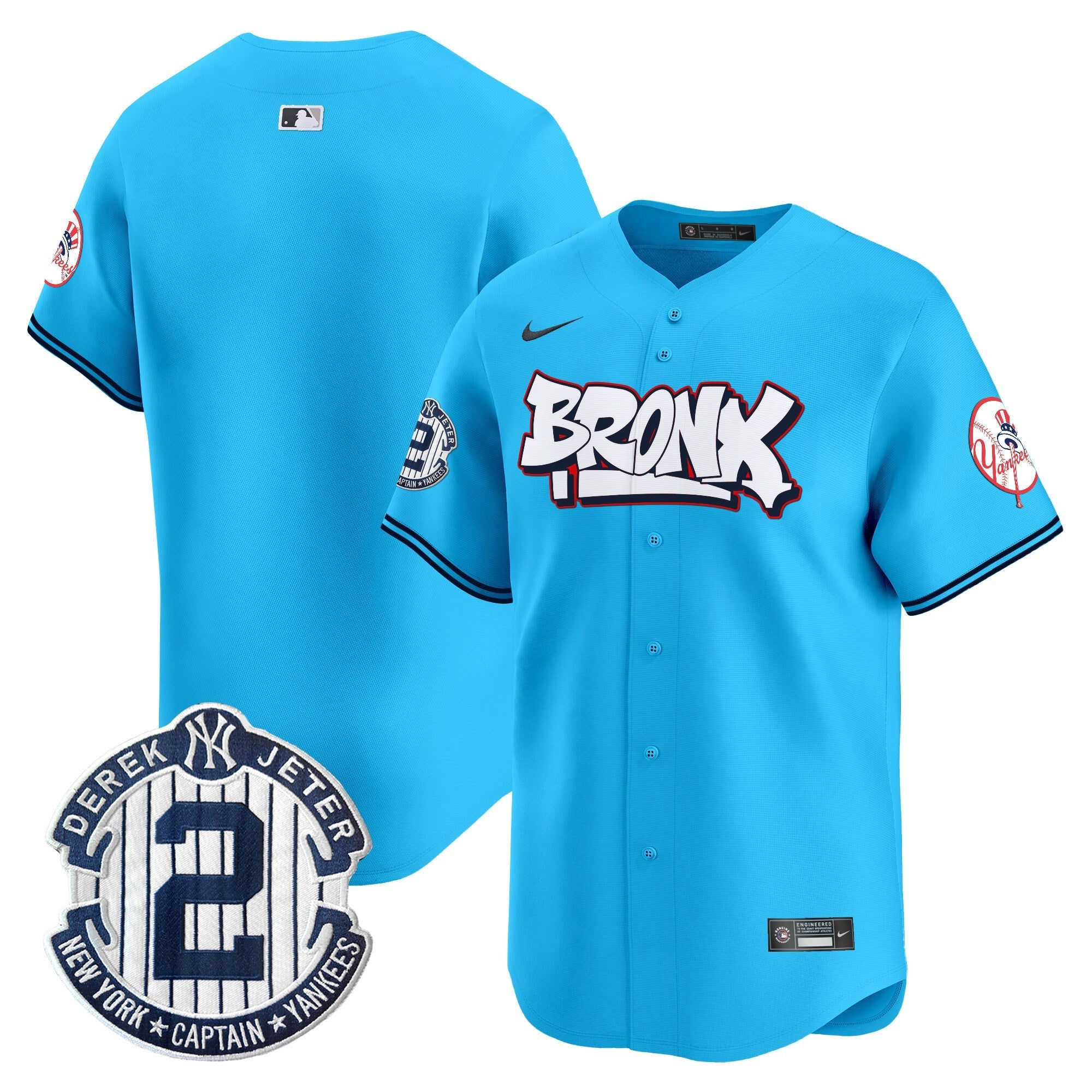 NYY The Bronx Graffiti Vapor Premier Limited Jersey V4 - Stitched