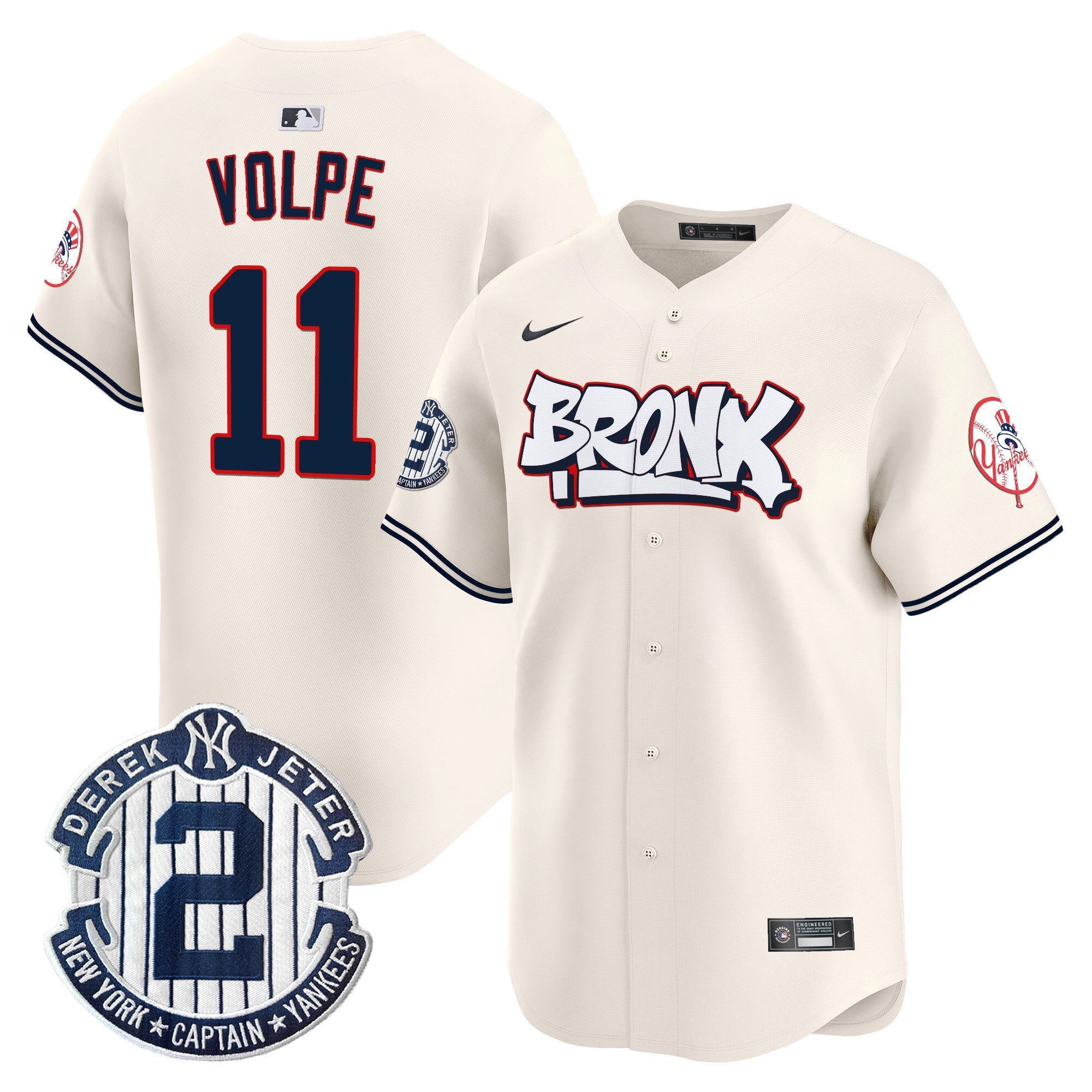 NYY The Bronx Graffiti Vapor Premier Limited Jersey V4 - Stitched