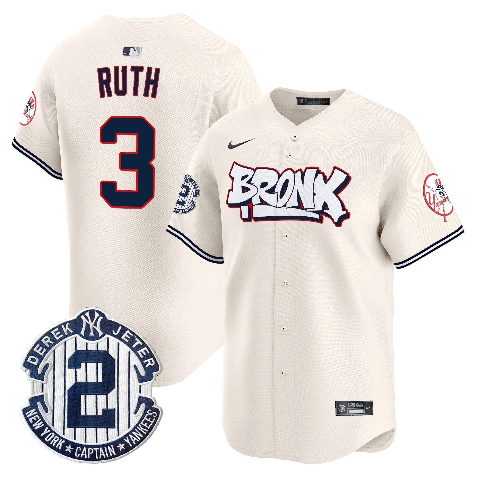 NYY The Bronx Graffiti Vapor Premier Limited Jersey V4 - Stitched