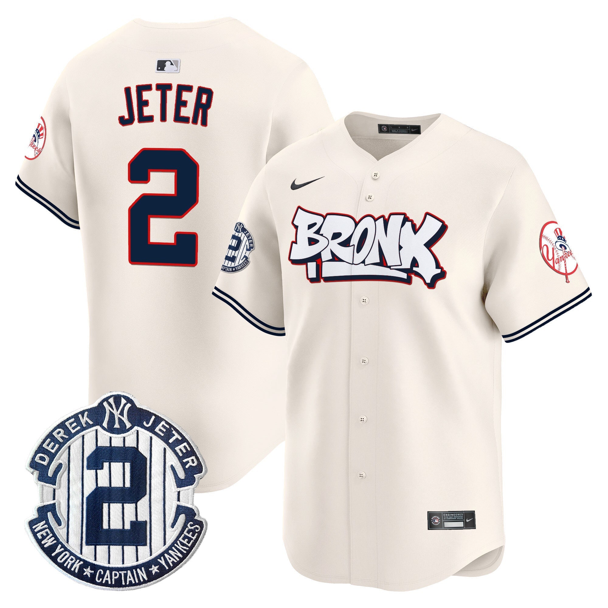 NYY The Bronx Graffiti Vapor Premier Limited Jersey V4 - Stitched