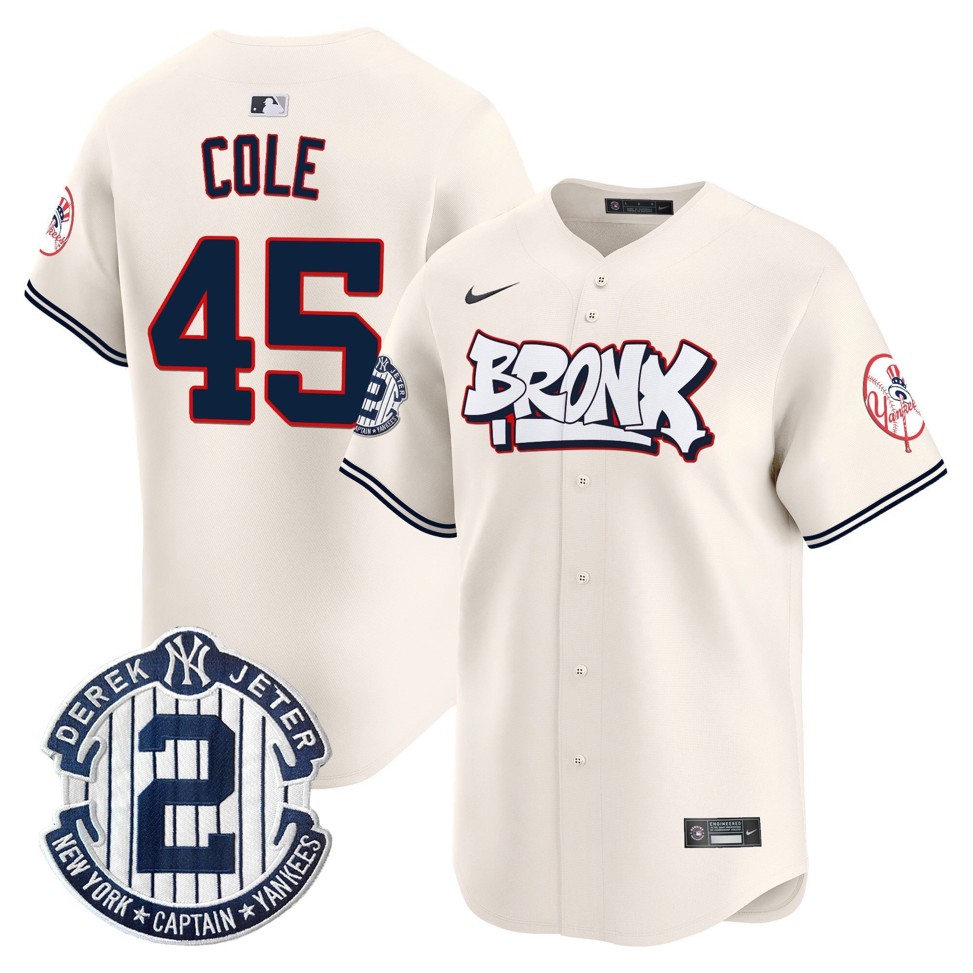 NYY The Bronx Graffiti Vapor Premier Limited Jersey V4 - Stitched