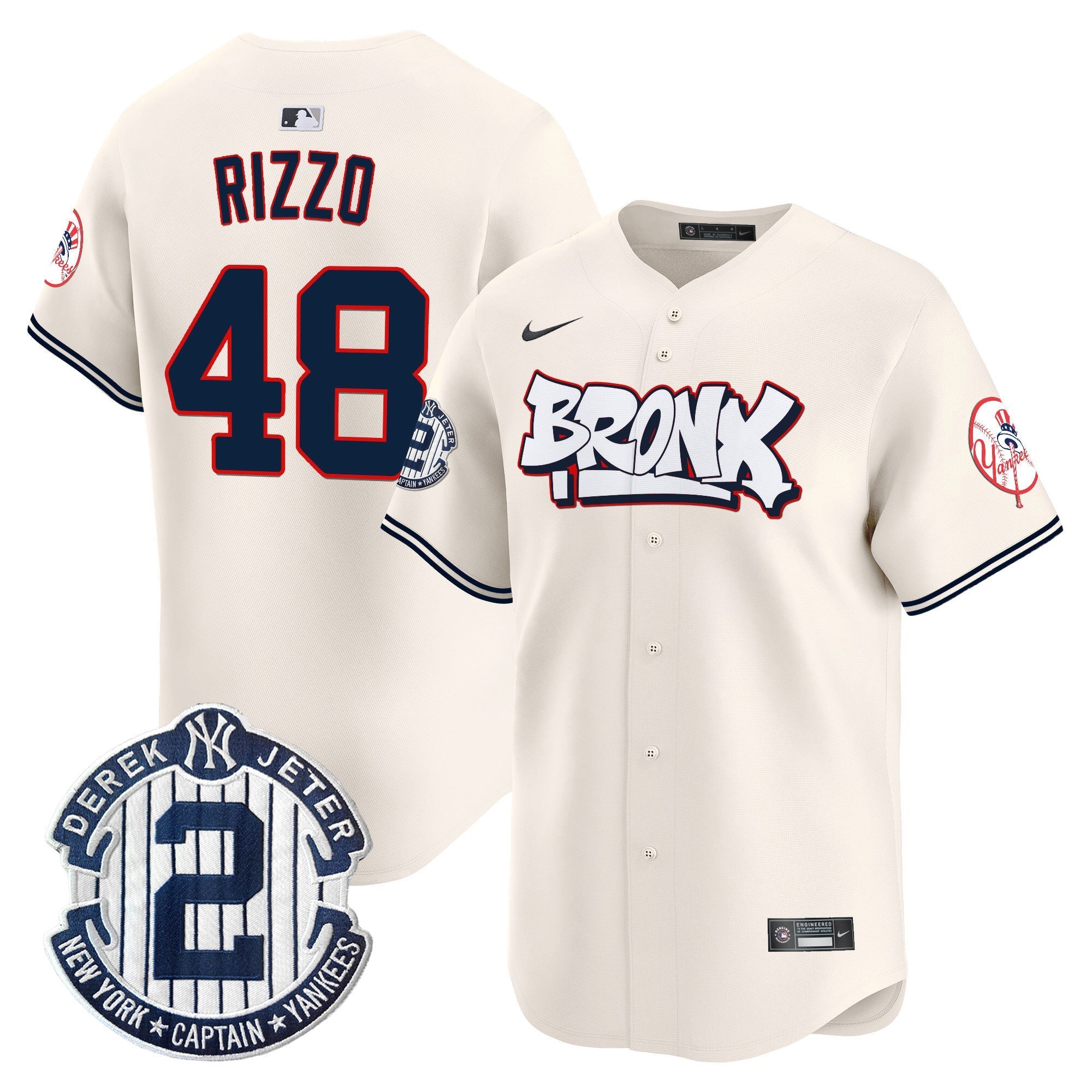 NYY The Bronx Graffiti Vapor Premier Limited Jersey V4 - Stitched