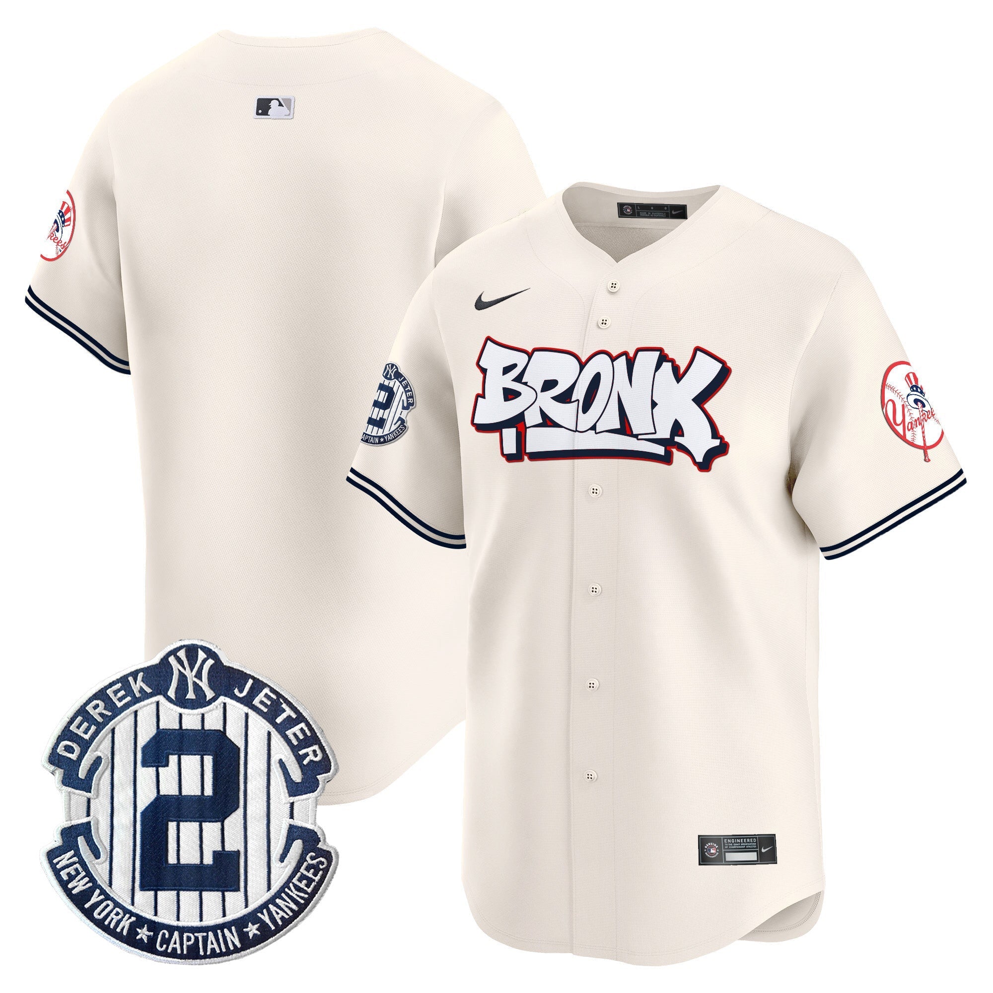 NYY The Bronx Graffiti Vapor Premier Limited Jersey V4 - Stitched