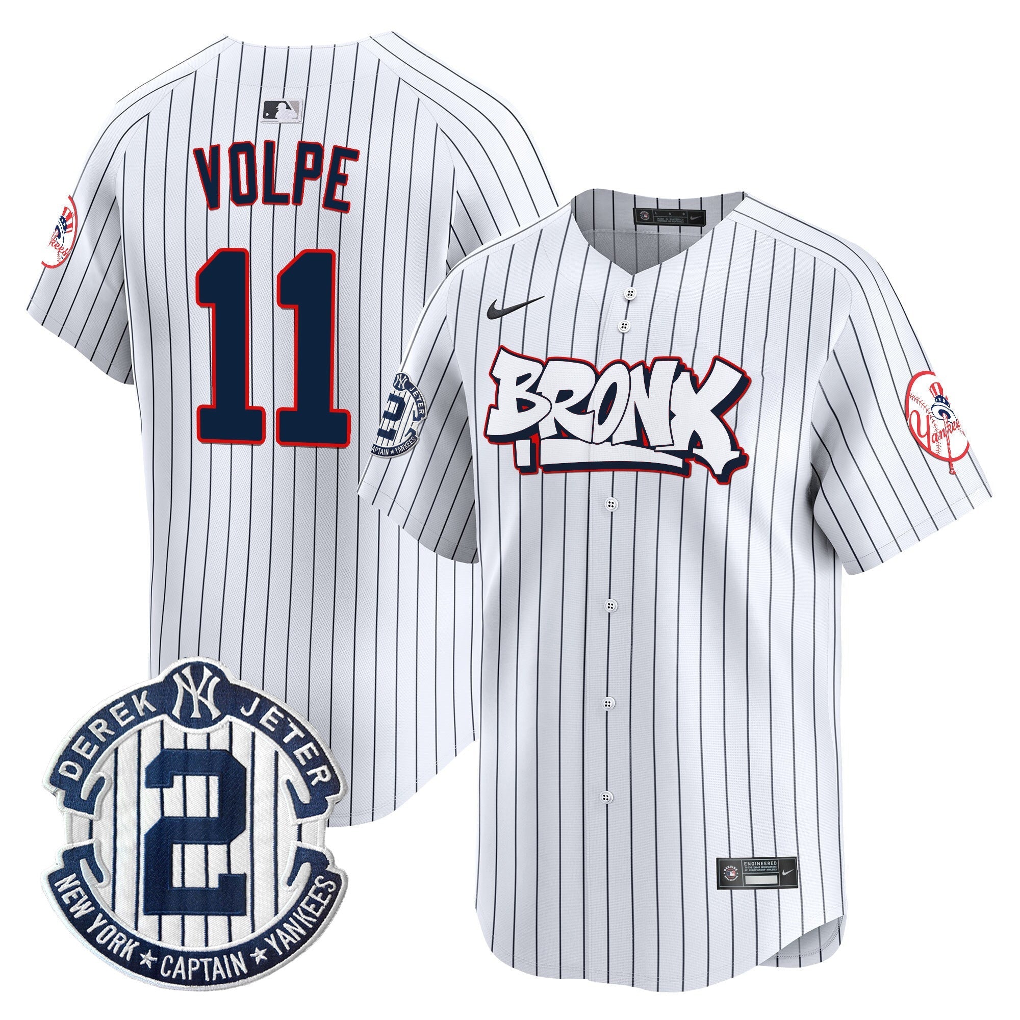 NYY The Bronx Graffiti Vapor Premier Limited Jersey V4 - Stitched