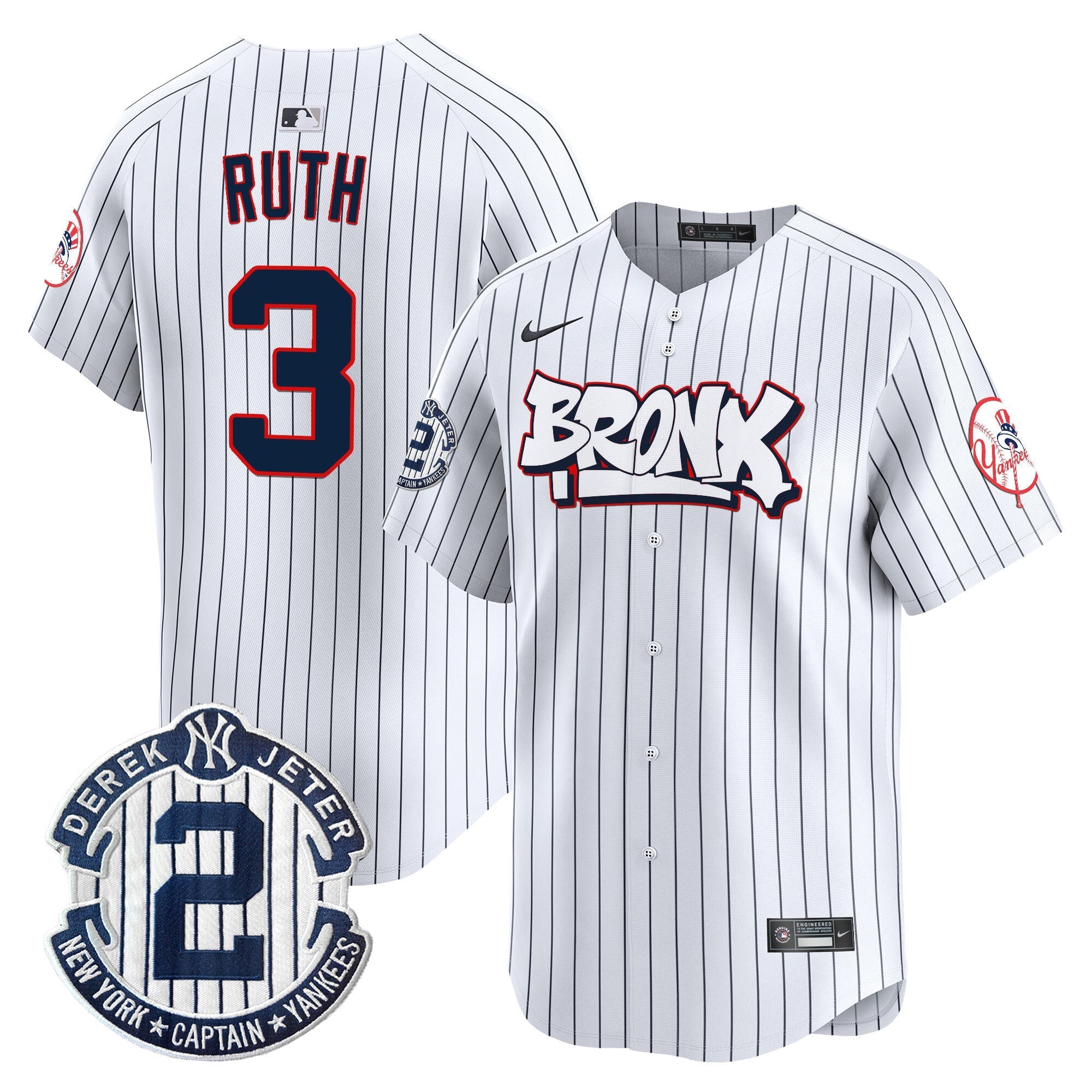 NYY The Bronx Graffiti Vapor Premier Limited Jersey V4 - Stitched