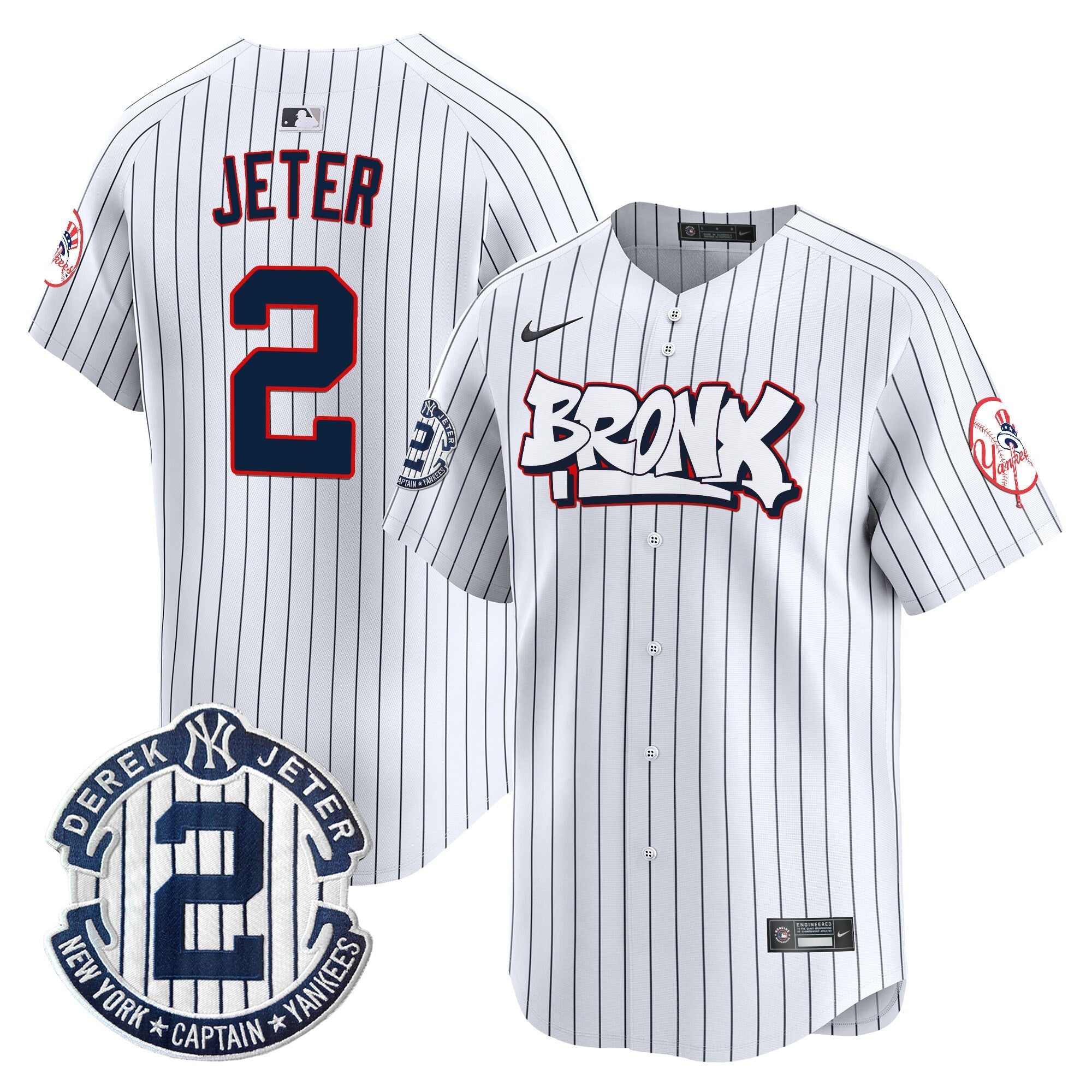 NYY The Bronx Graffiti Vapor Premier Limited Jersey V4 - Stitched