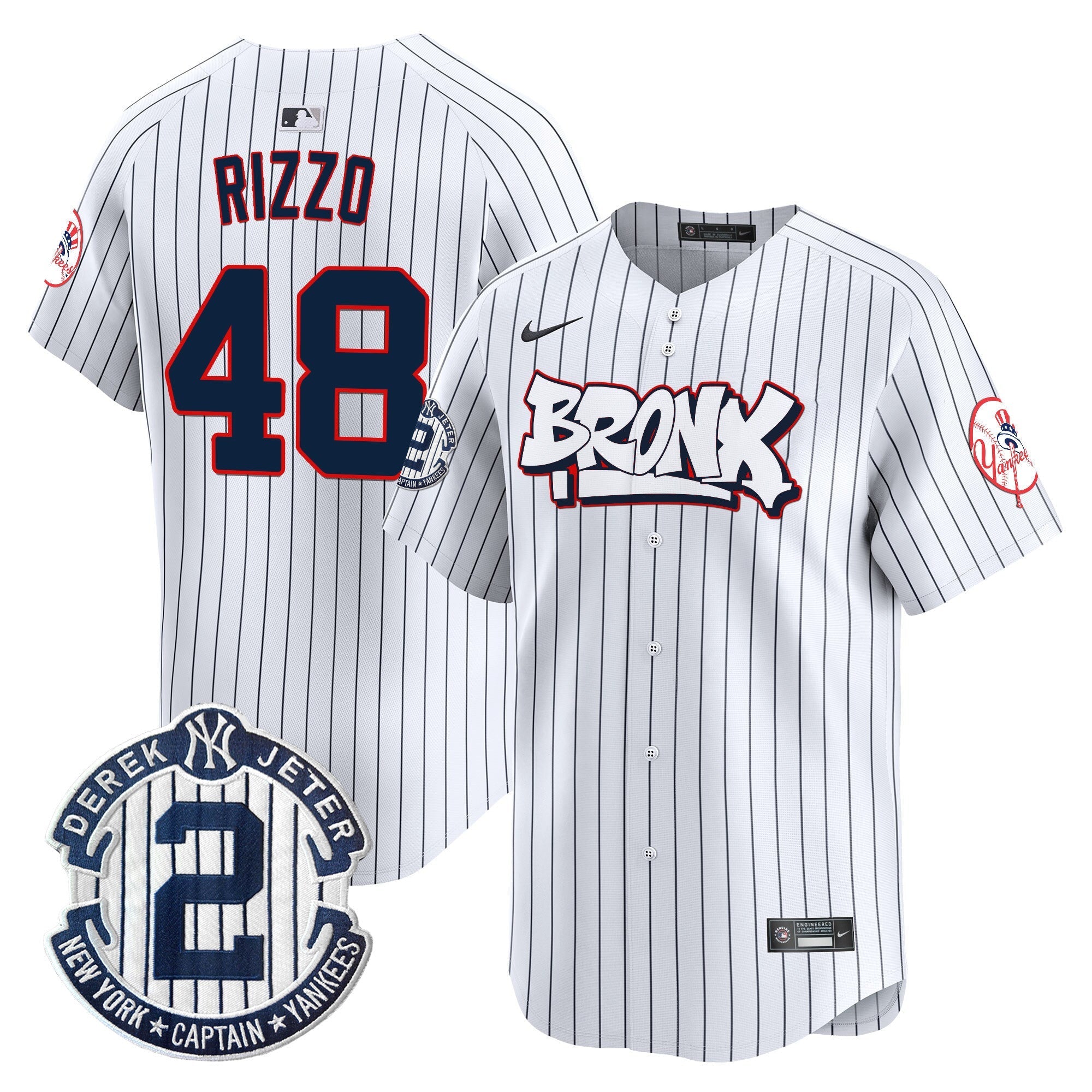 NYY The Bronx Graffiti Vapor Premier Limited Jersey V4 - Stitched