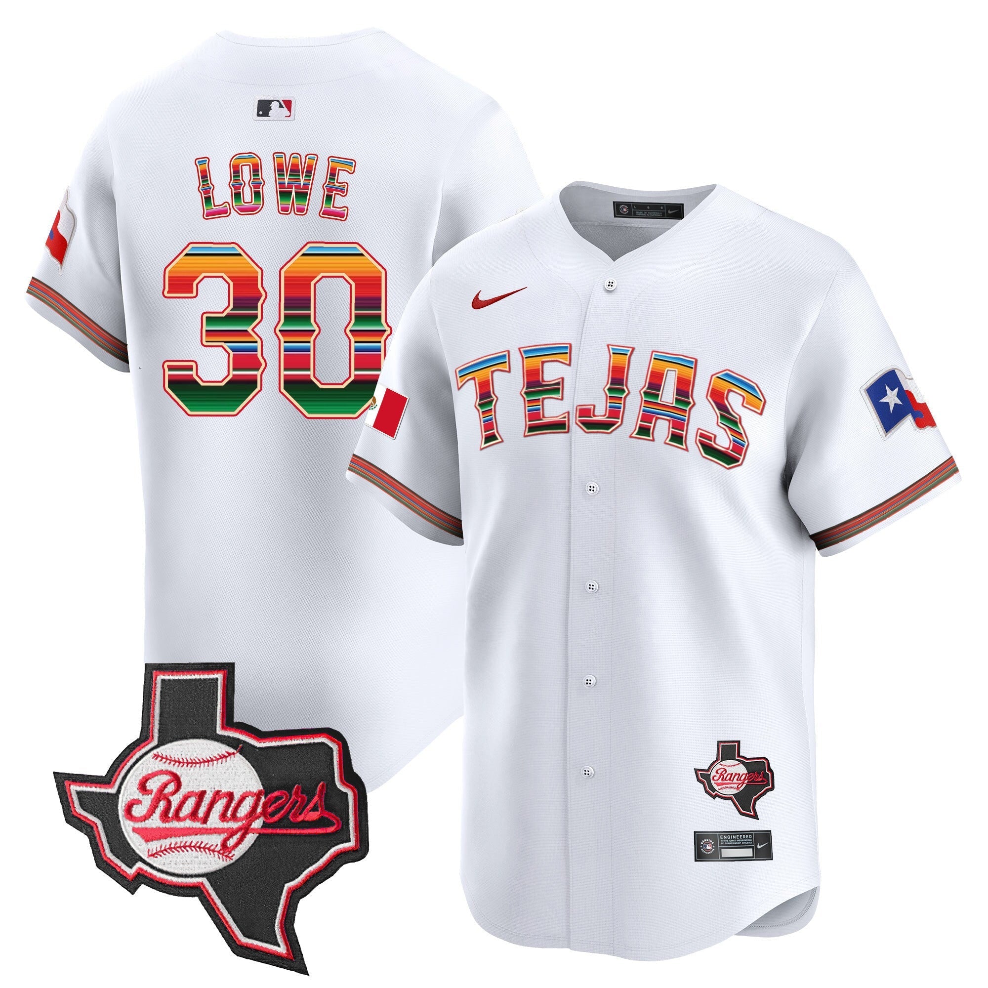 TEX Mexico Texas Patch Vapor Premier Limited Jersey - Stitched