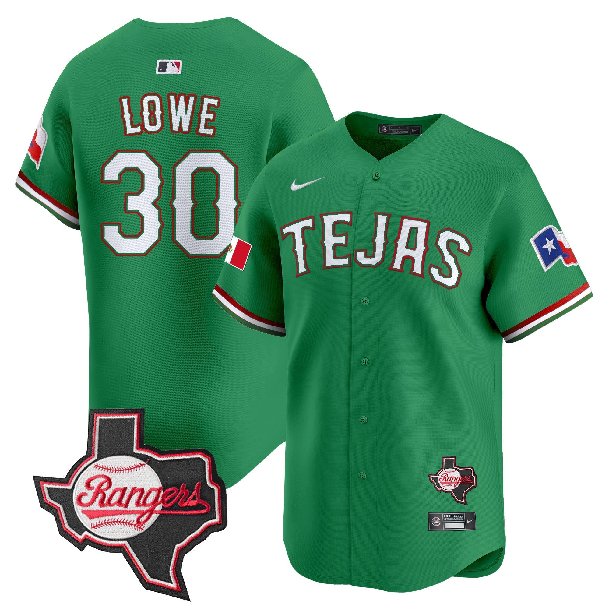 TEX Mexico Texas Patch Vapor Premier Limited Jersey - Stitched