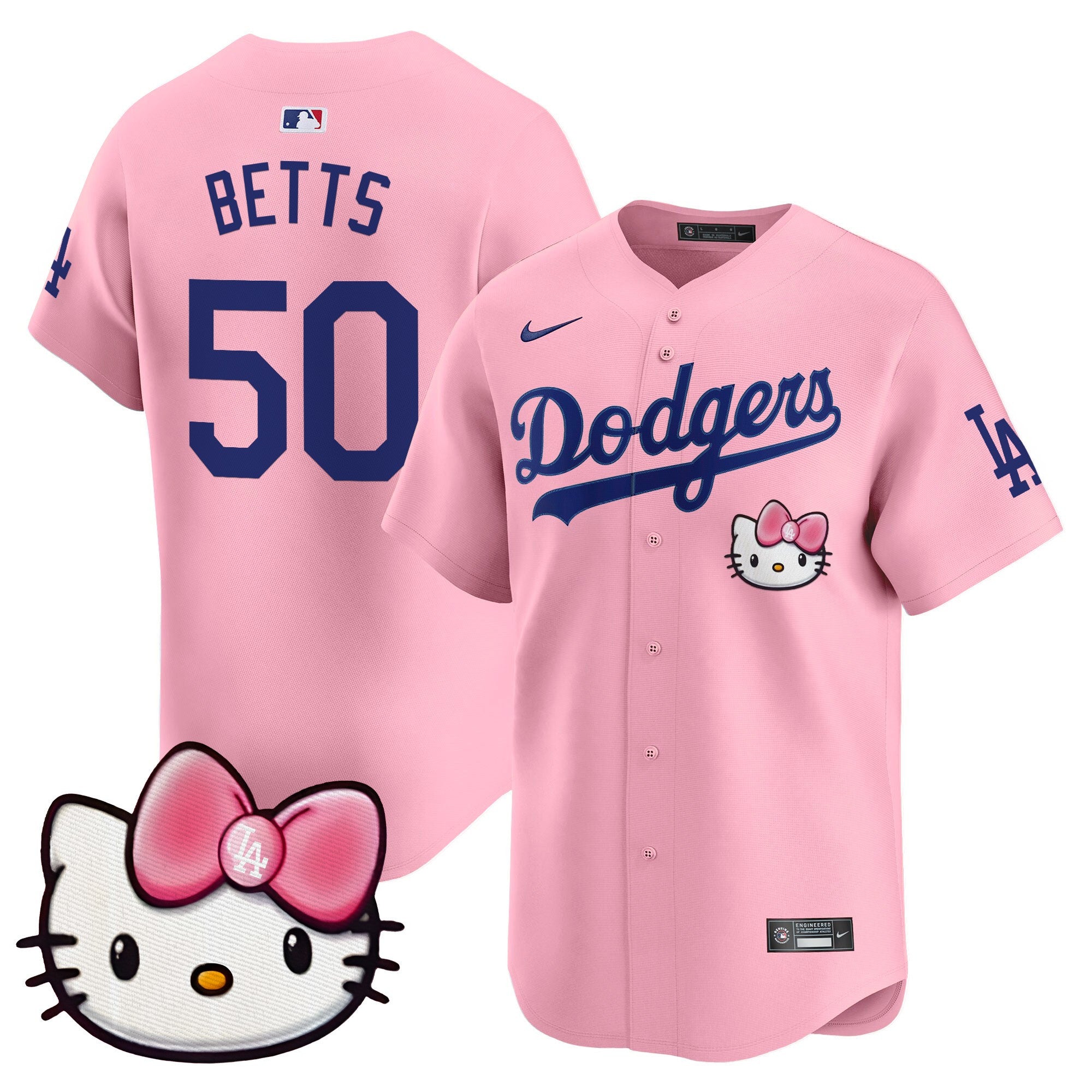 Unisex Dodgers 2025 Hello Kitty Vapor Premier Limited Jersey  All Stitched