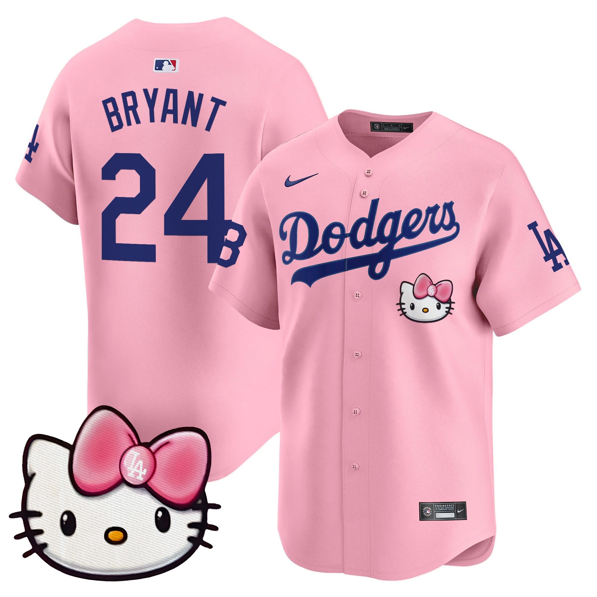 Unisex Dodgers 2025 Hello Kitty Vapor Premier Limited Jersey  All Stitched