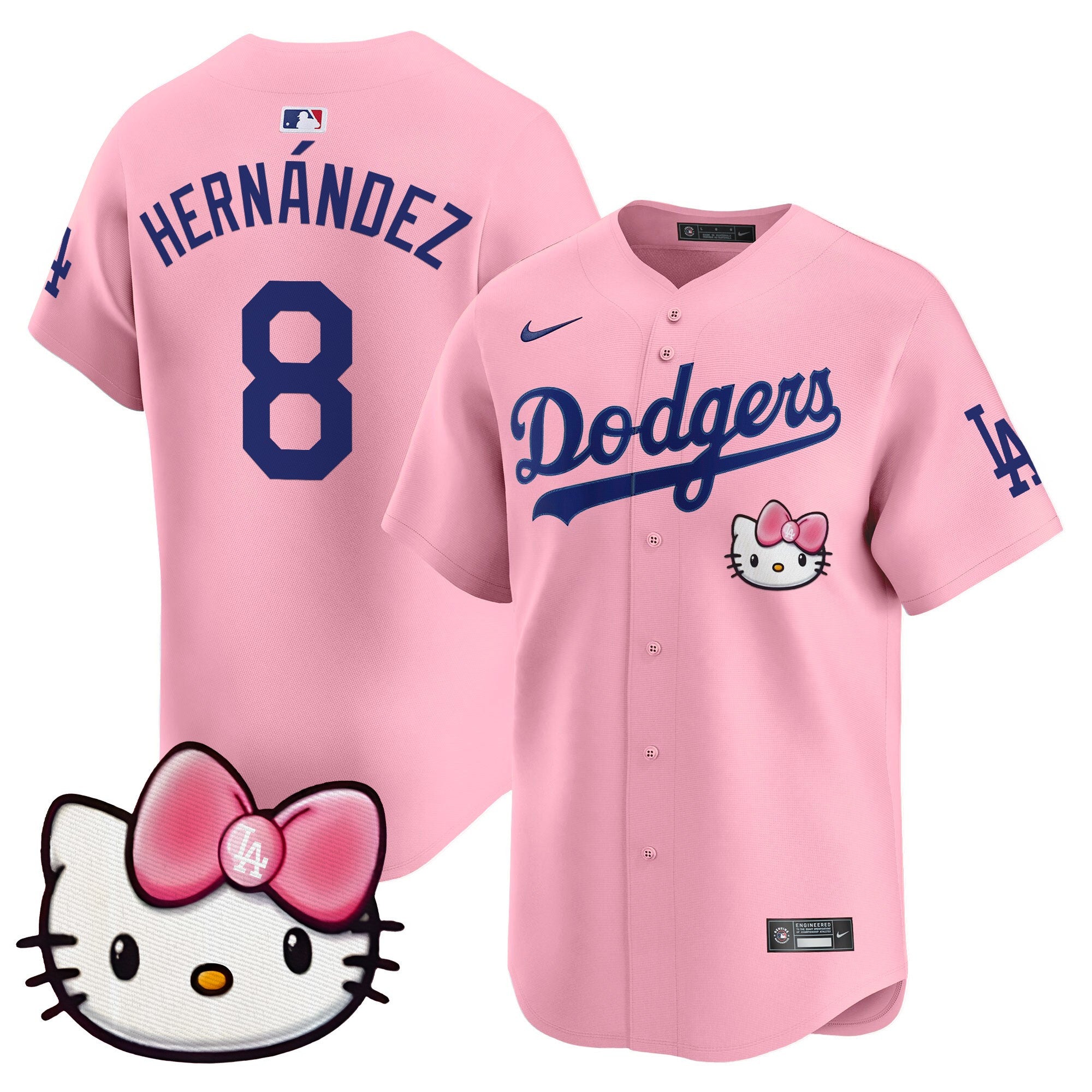 Unisex Dodgers 2025 Hello Kitty Vapor Premier Limited Jersey  All Stitched