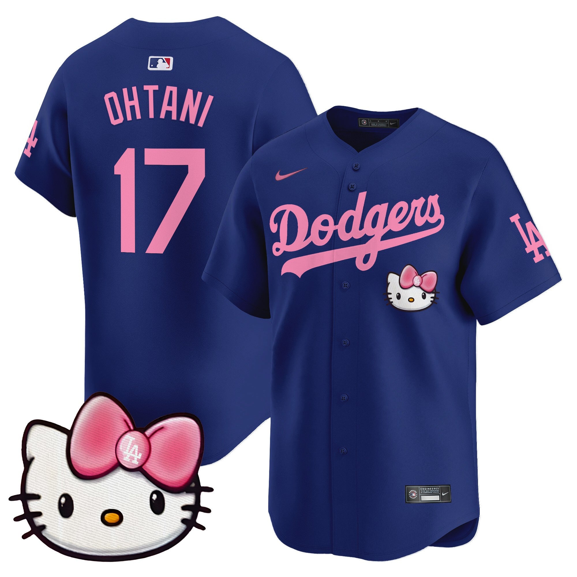 Unisex Dodgers 2025 Hello Kitty Vapor Premier Limited Jersey  All Stitched