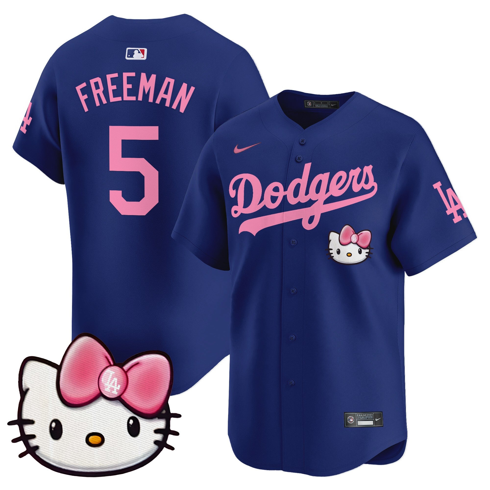 Unisex Dodgers 2025 Hello Kitty Vapor Premier Limited Jersey  All Stitched