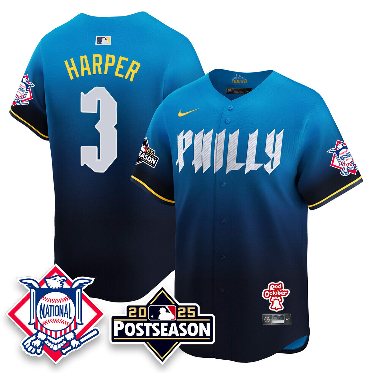 PHI 2025 Postseason Jersey - Stitched