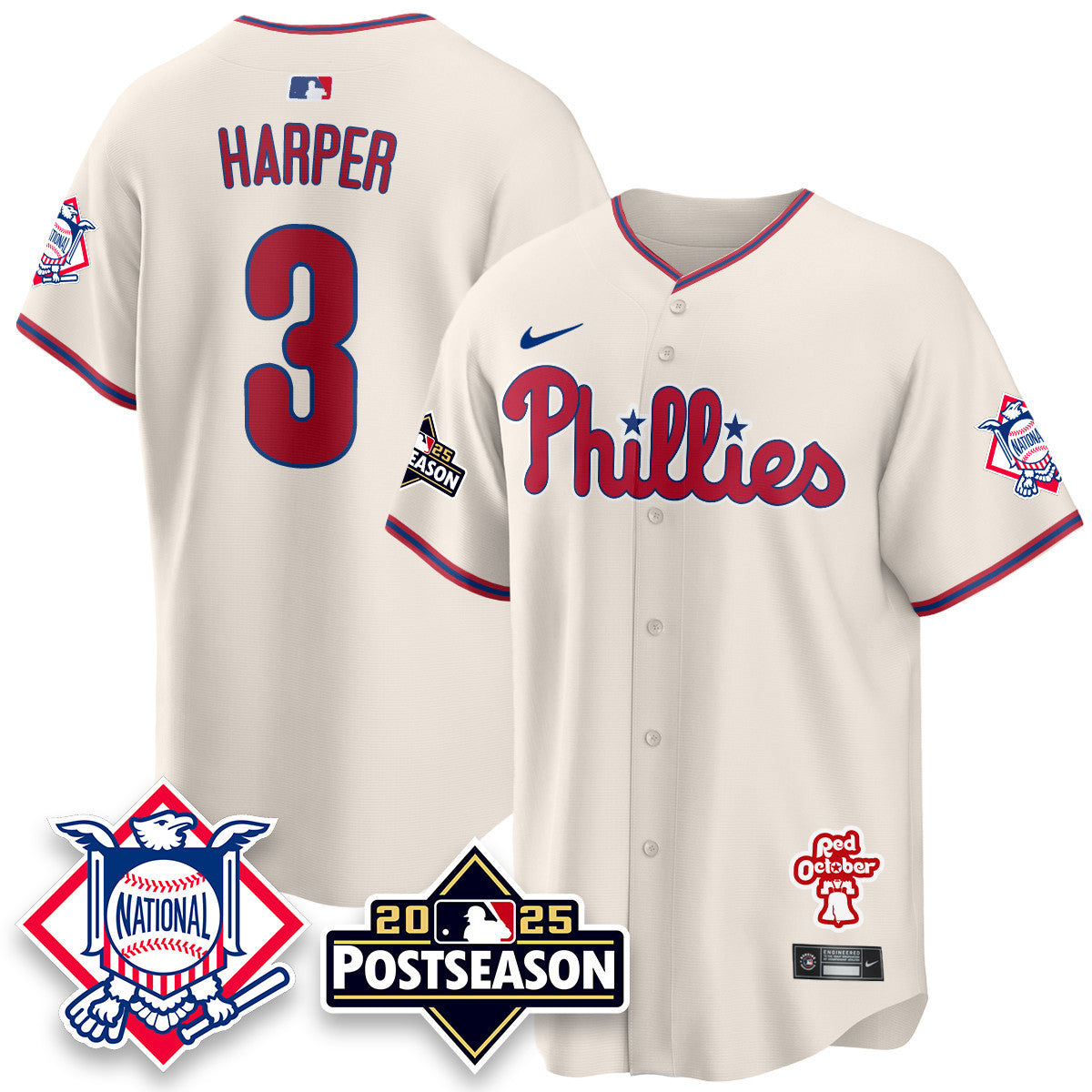 PHI 2025 Postseason Jersey - Stitched