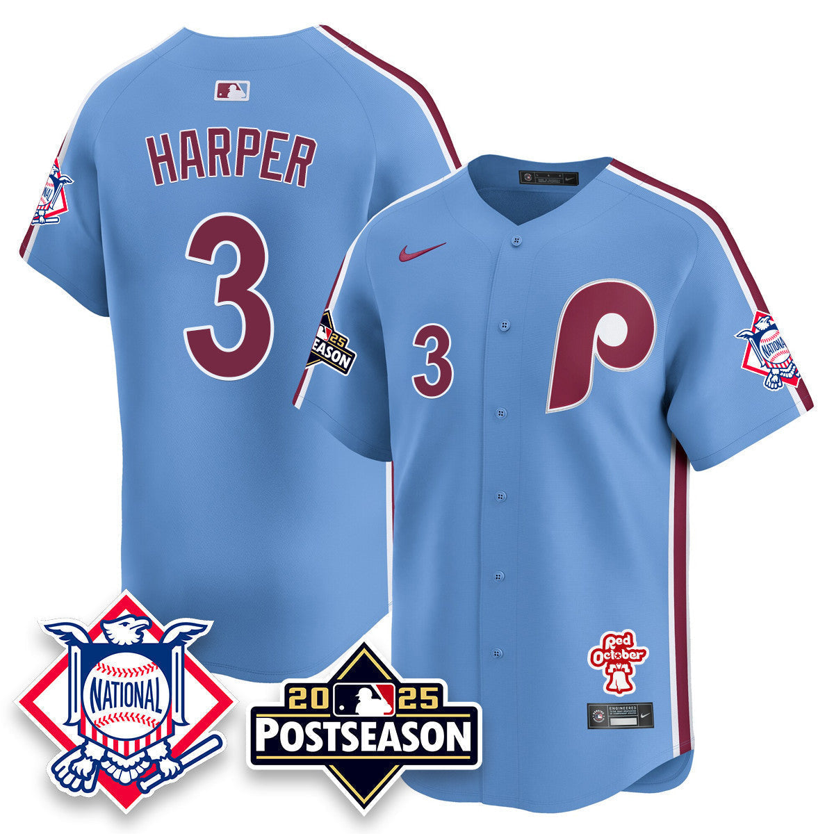 PHI 2025 Postseason Jersey - Stitched