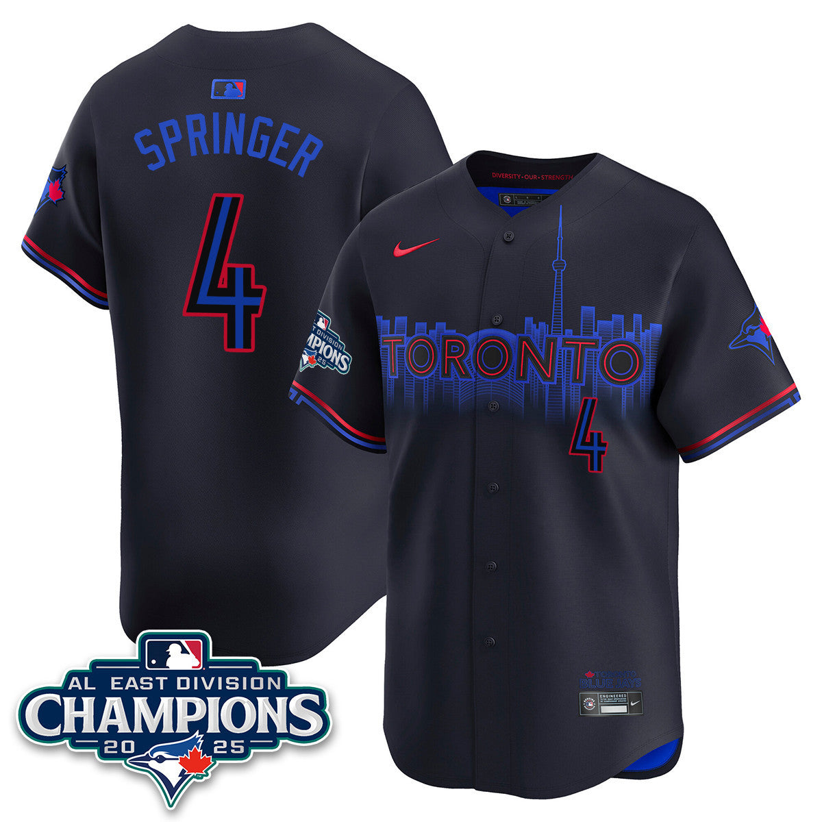 TOR AL East Division Champions Jersey - Stitched