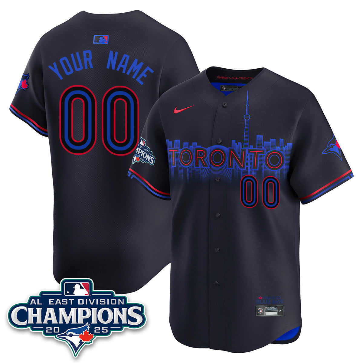 TOR AL East Division Champions Jersey - Stitched