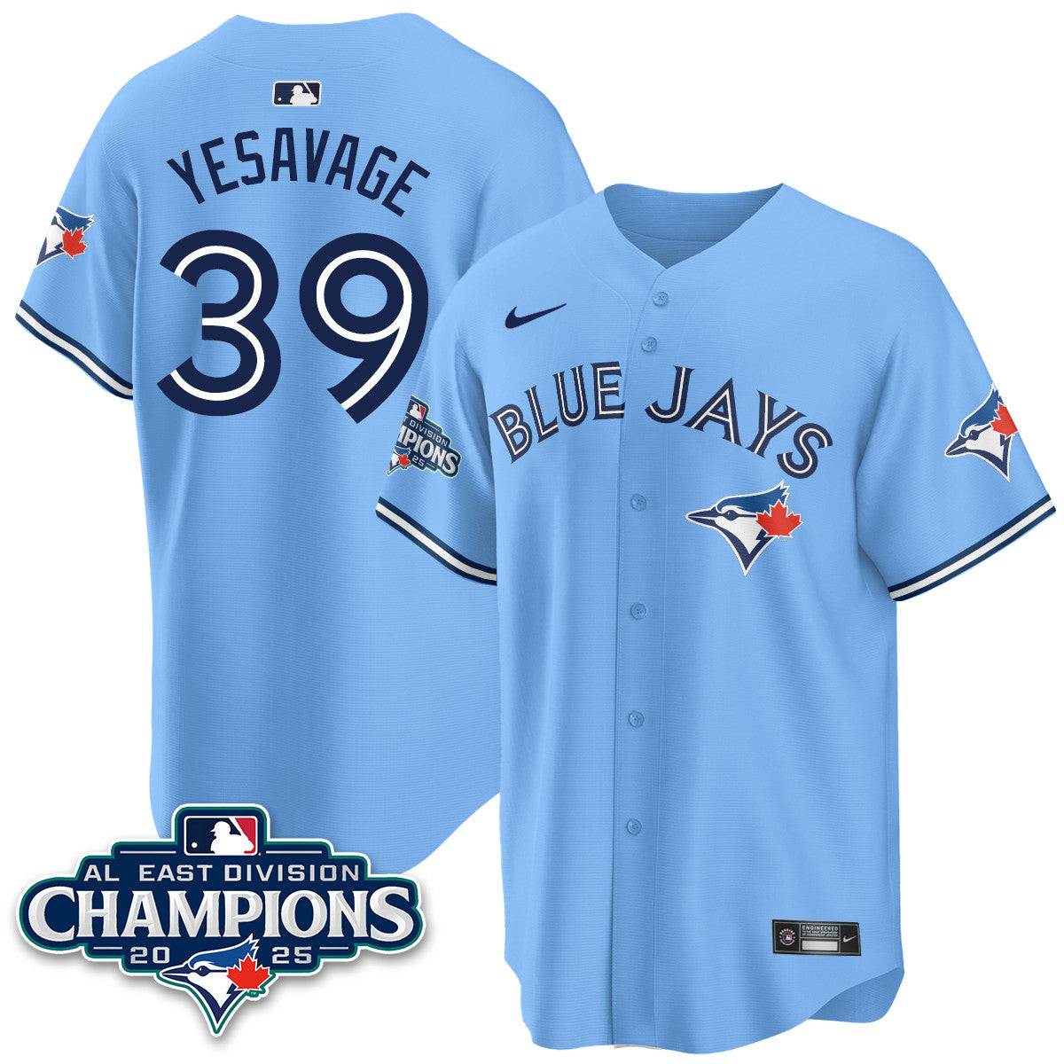 TOR AL East Division Champions Jersey - Stitched