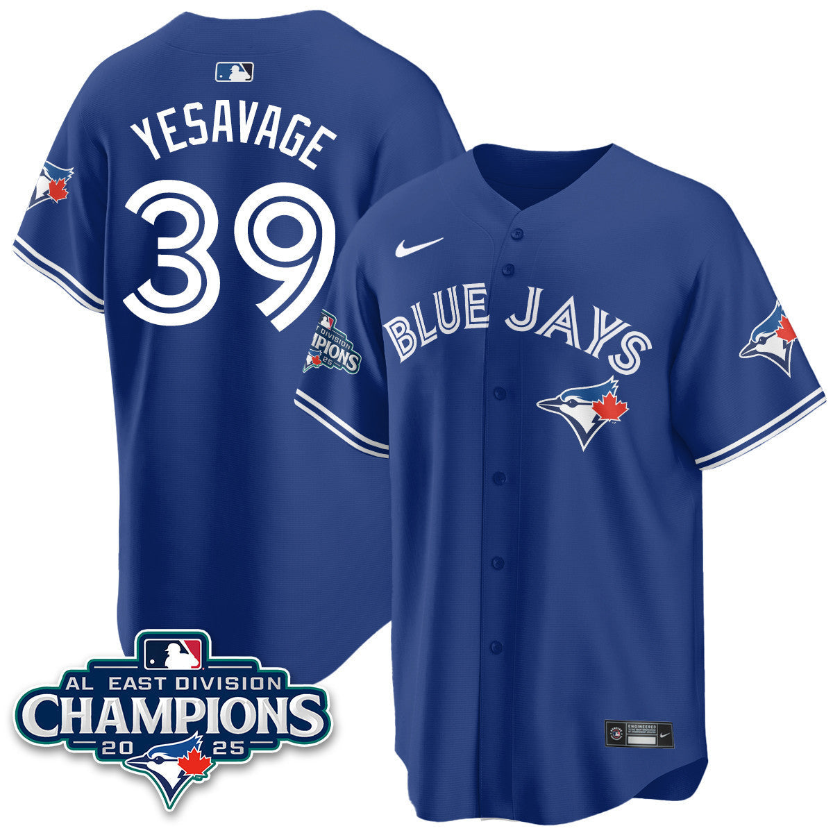 TOR AL East Division Champions Jersey - Stitched