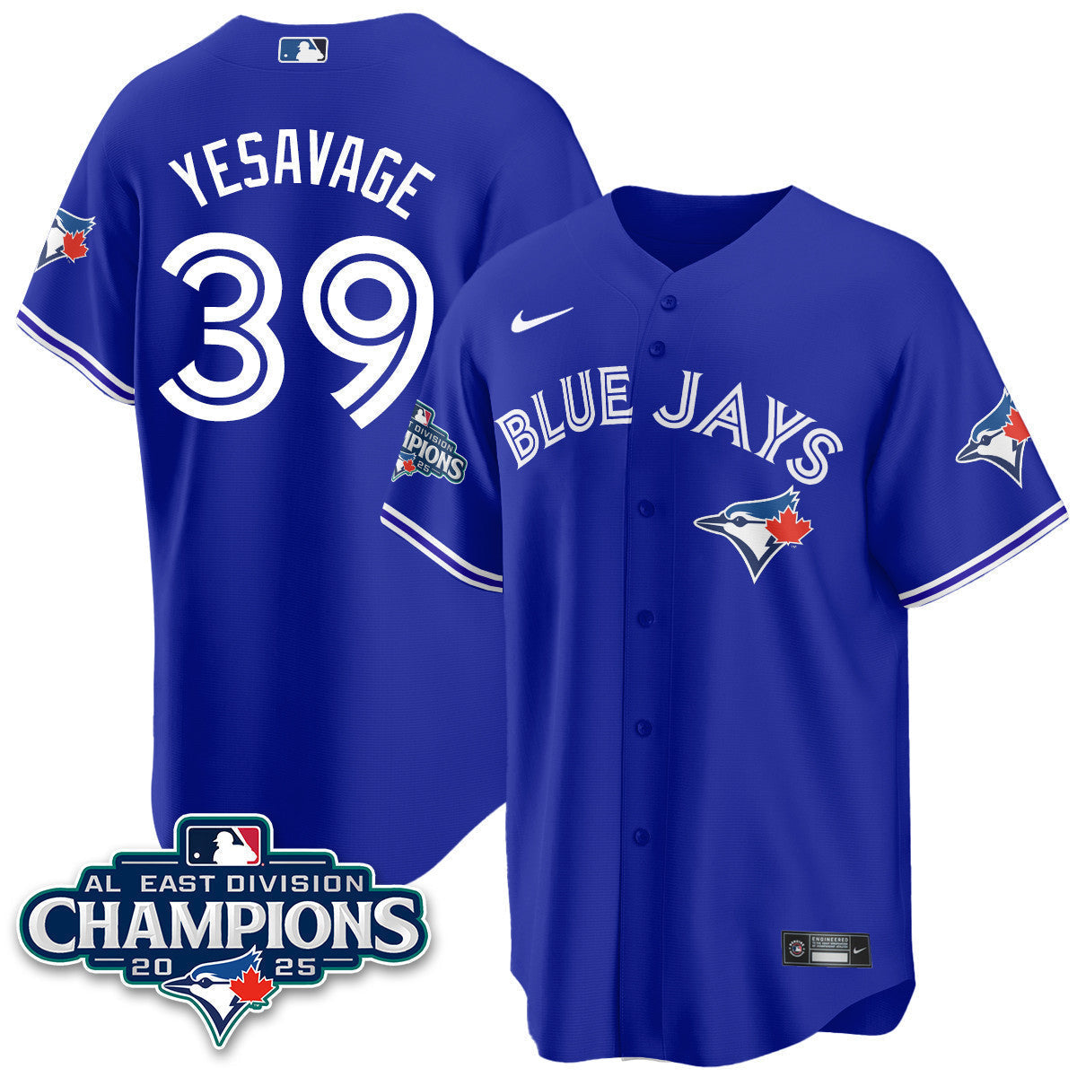 TOR AL East Division Champions Jersey - Stitched