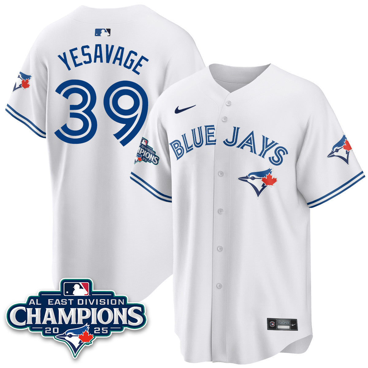 TOR AL East Division Champions Jersey - Stitched