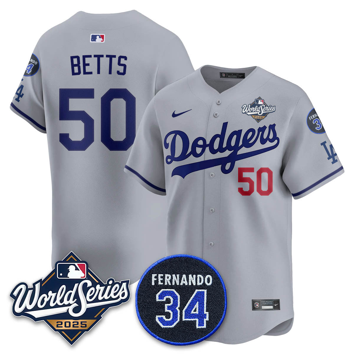 LAD 2025 World Series Champions Jersey N1 - Stitched