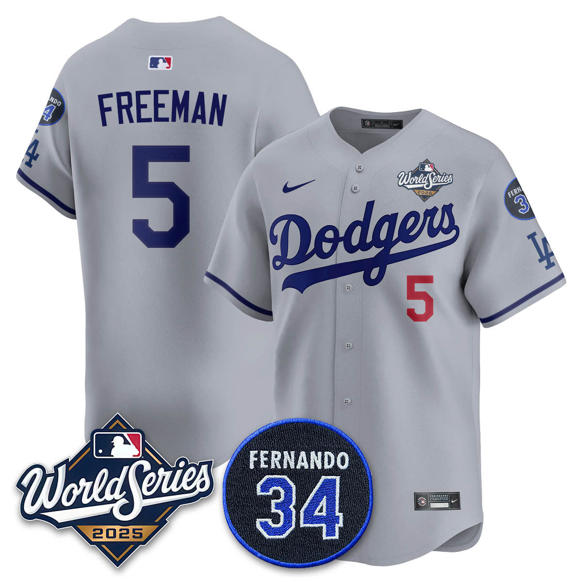 LAD 2025 World Series Champions Jersey N1 - Stitched