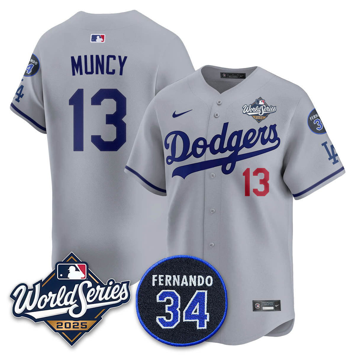 LAD 2025 World Series Champions Jersey N1 - Stitched